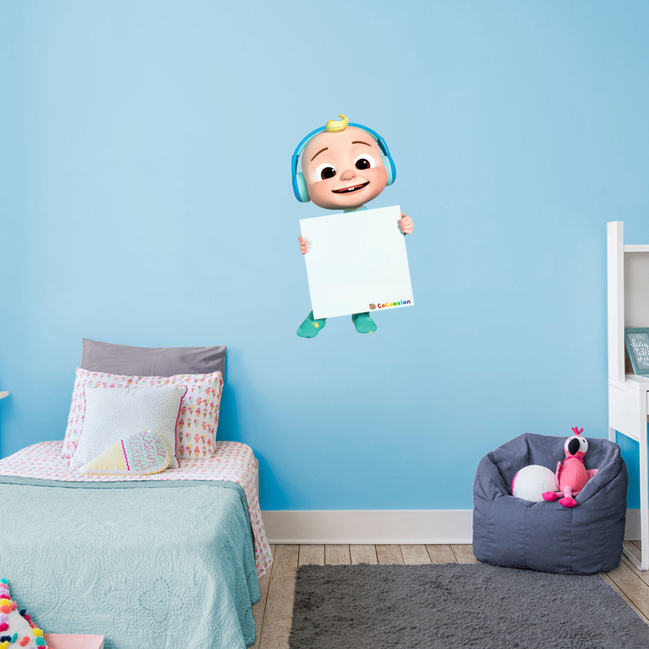 CoComelon Removable Adhesive Decal - Fathead JJ Holding Paper Dry Erase