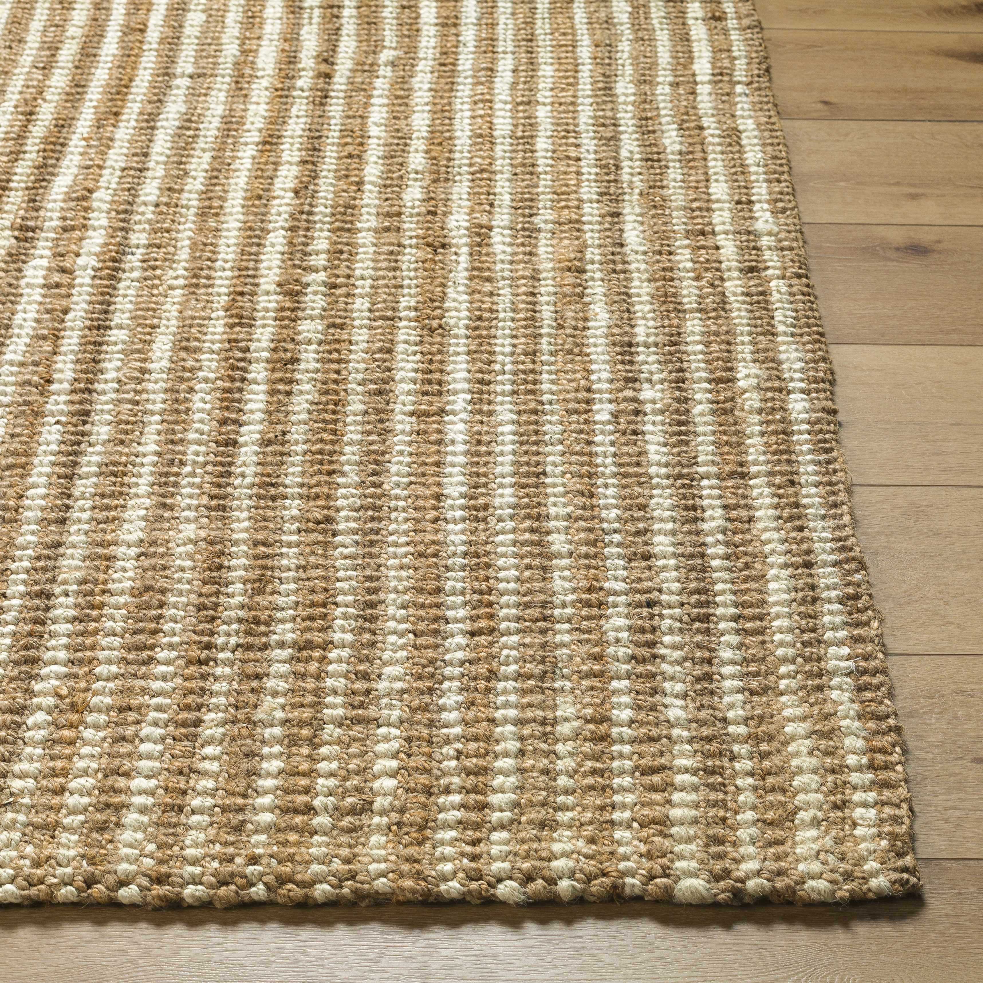 Exquisite Hauteloom Ambel Camel Jute Rug