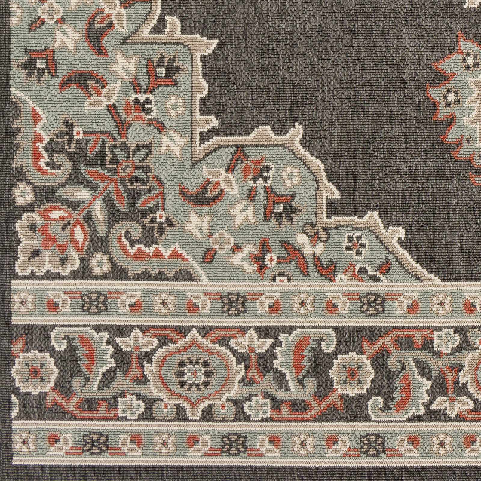 Exquisite Hauteloom Roseglen Brown Medallion Area Rug