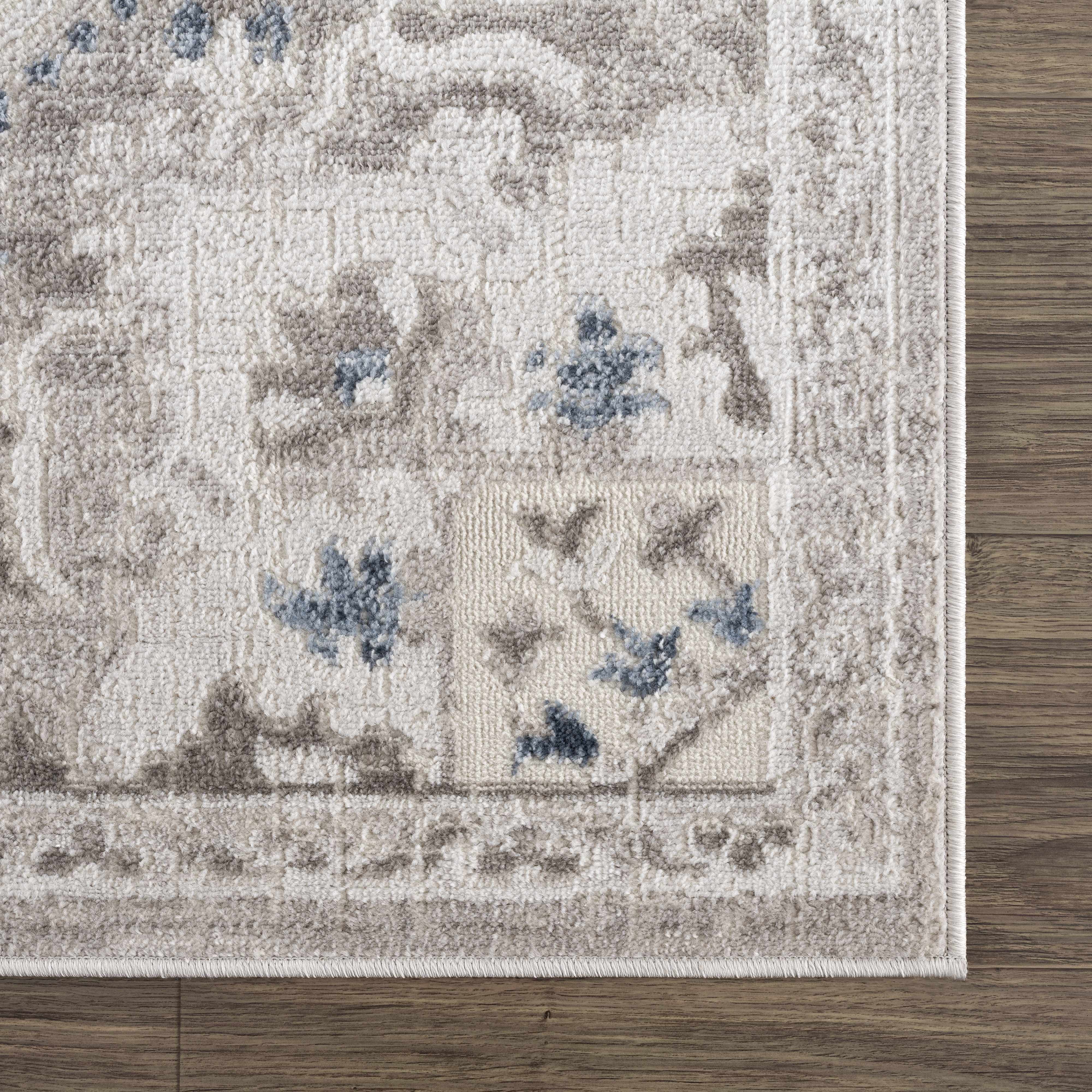 Exclusive Hauteloom Bakir Blue Hues Gray Medallion Area Rug - A Must-Have Limited Edition