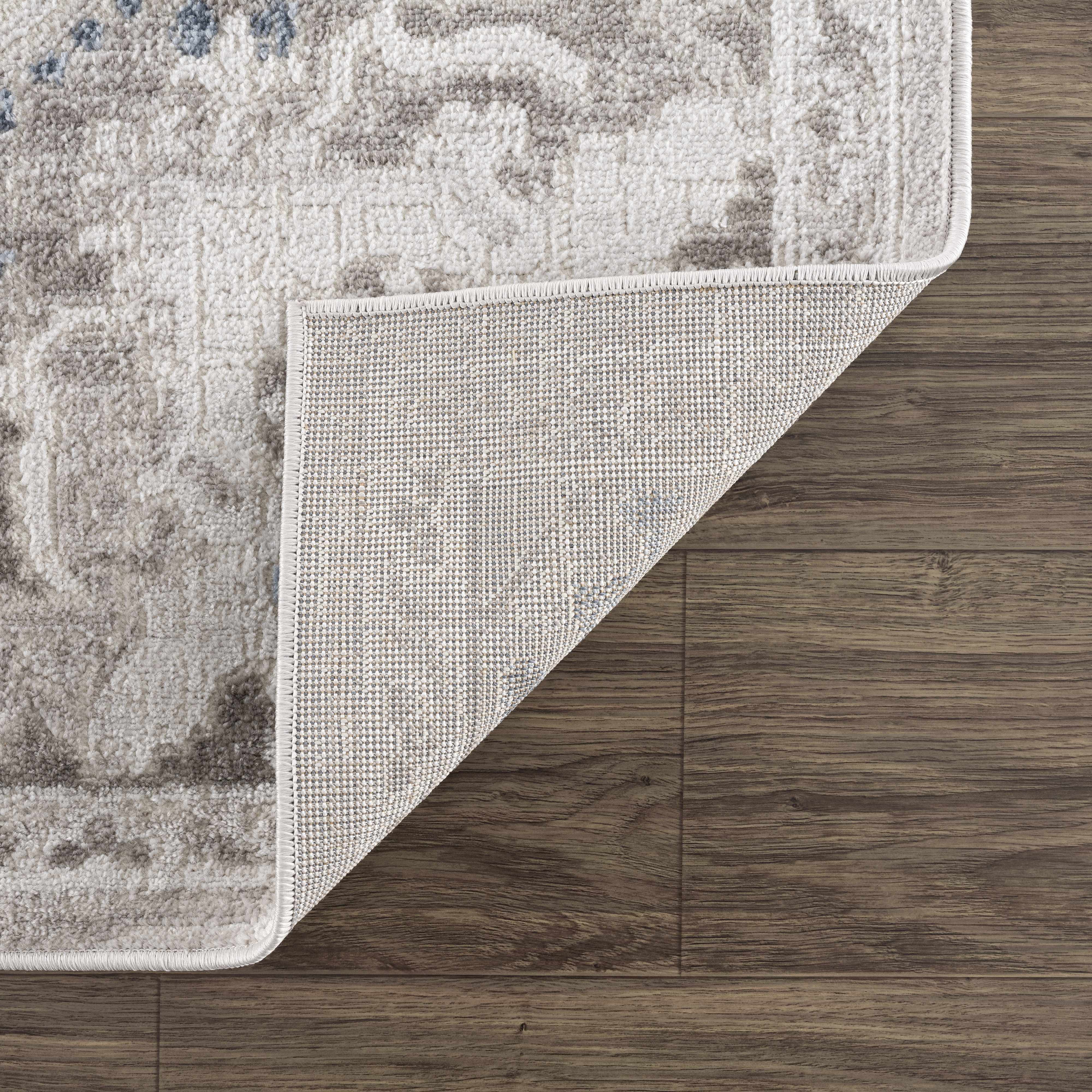 Exclusive Hauteloom Bakir Blue Hues Gray Medallion Area Rug - A Must-Have Limited Edition