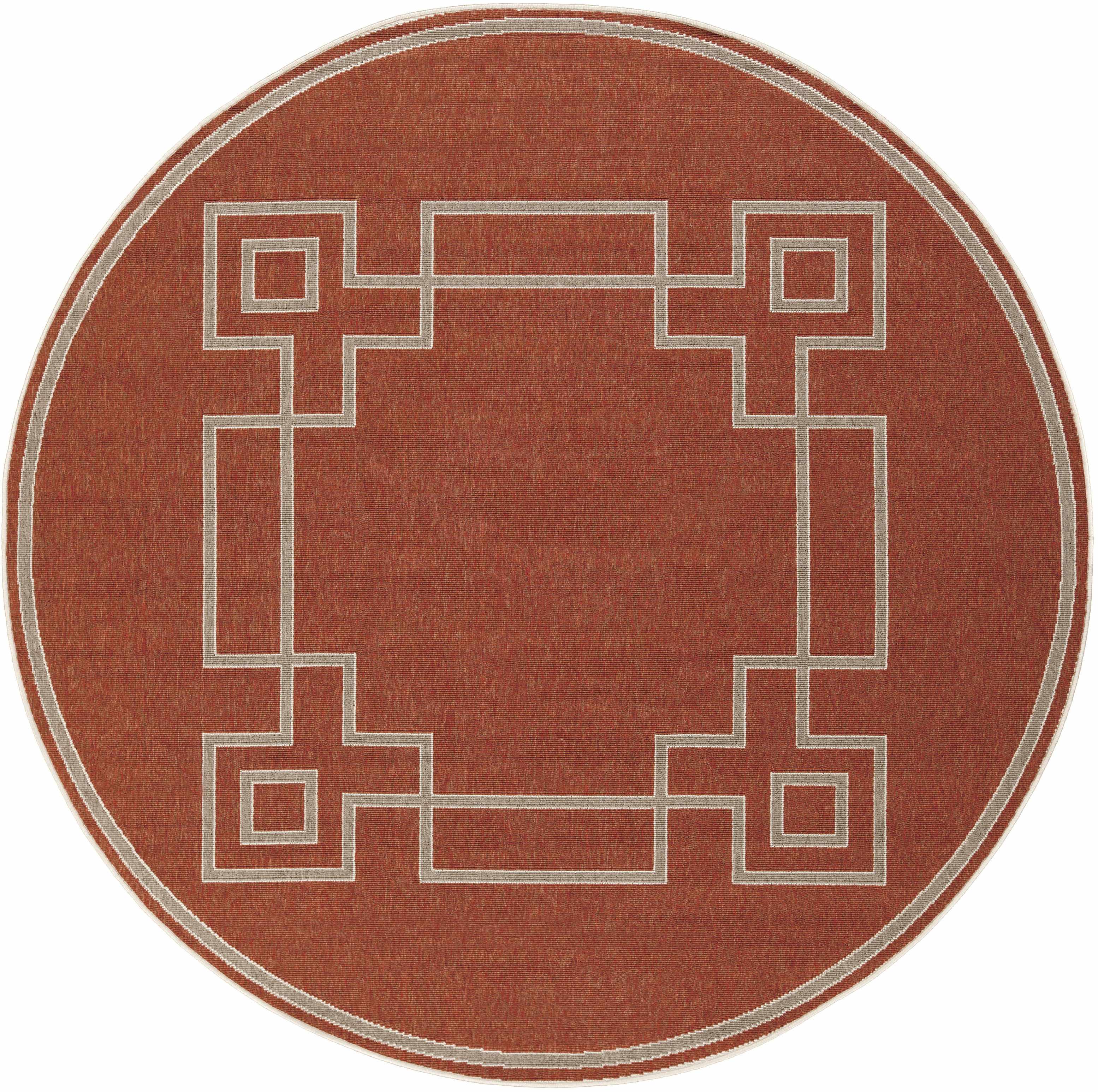 Hauteloom Harborgreek Brick Red Outdoor Rug - Transform Your Outdoor Space