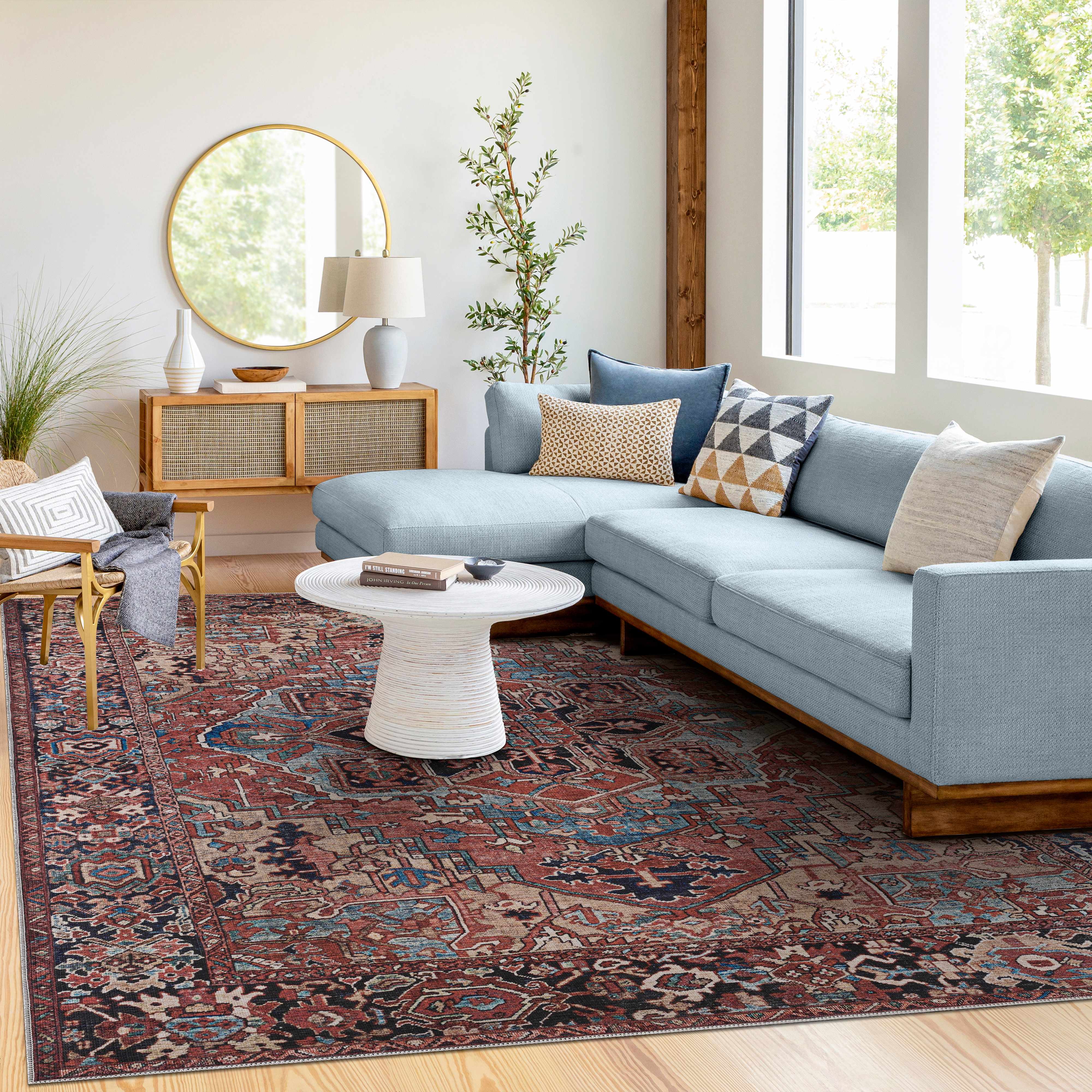 Hauteloom Neyland Washable Rug - A Splash of Style for Your Space