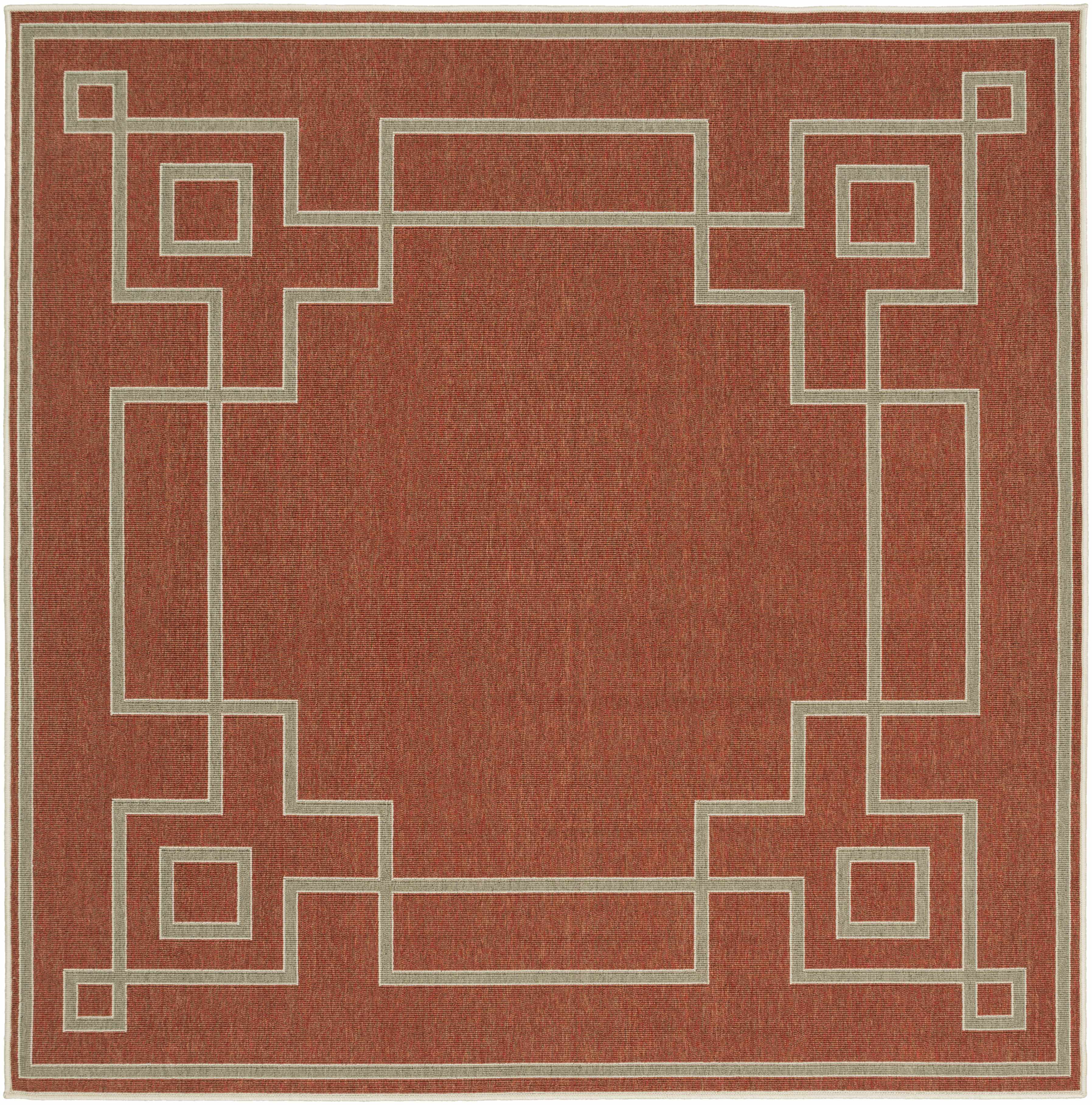 Hauteloom Harborgreek Brick Red Outdoor Rug - Transform Your Outdoor Space