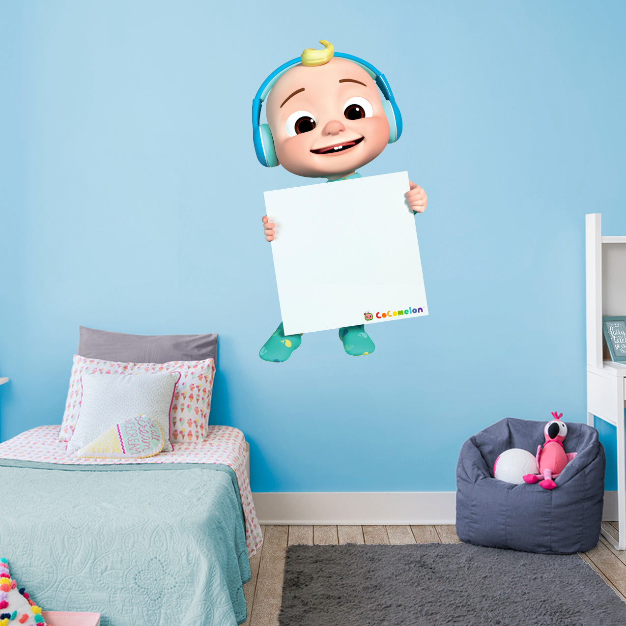 CoComelon Removable Adhesive Decal - Fathead JJ Holding Paper Dry Erase