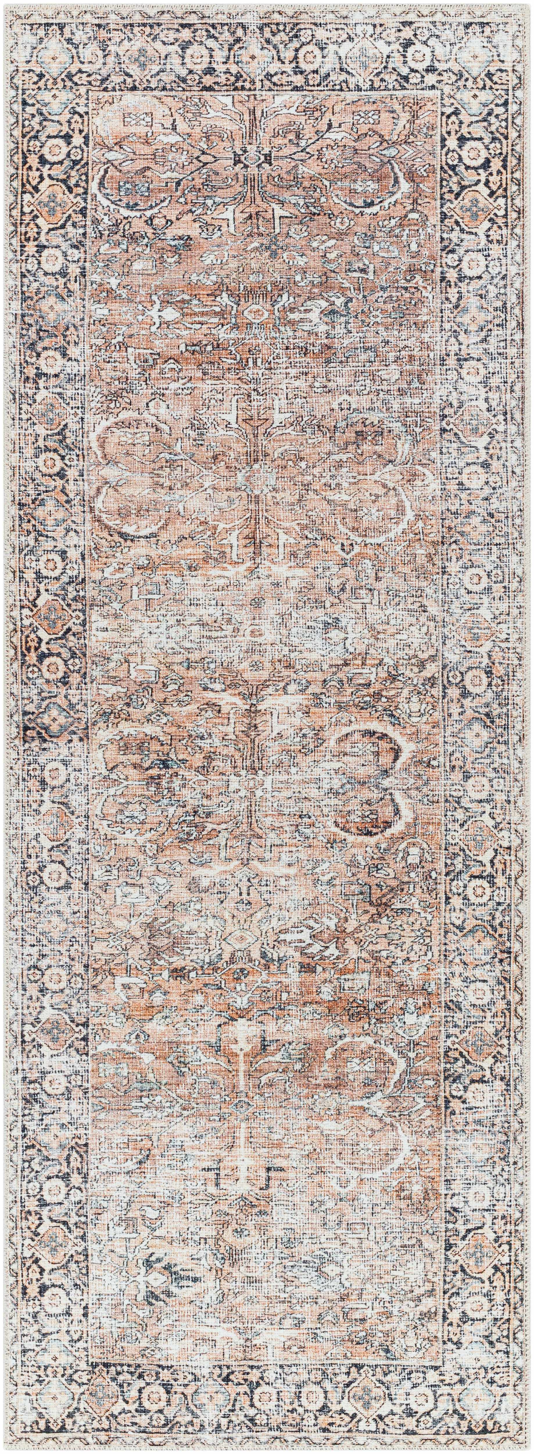 Hauteloom Jill Vintage Washable Area Rug - Your Cozy Home Essential