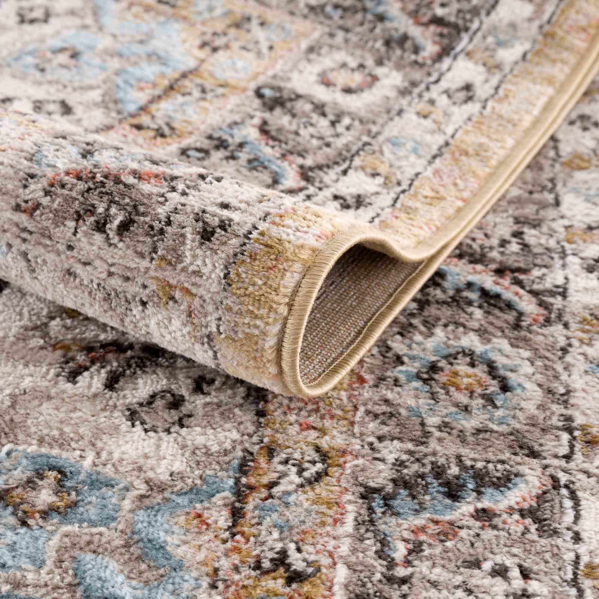Exclusive Hauteloom Albie Gold & Beige Area Rug - Grab This Clearance Deal Now!