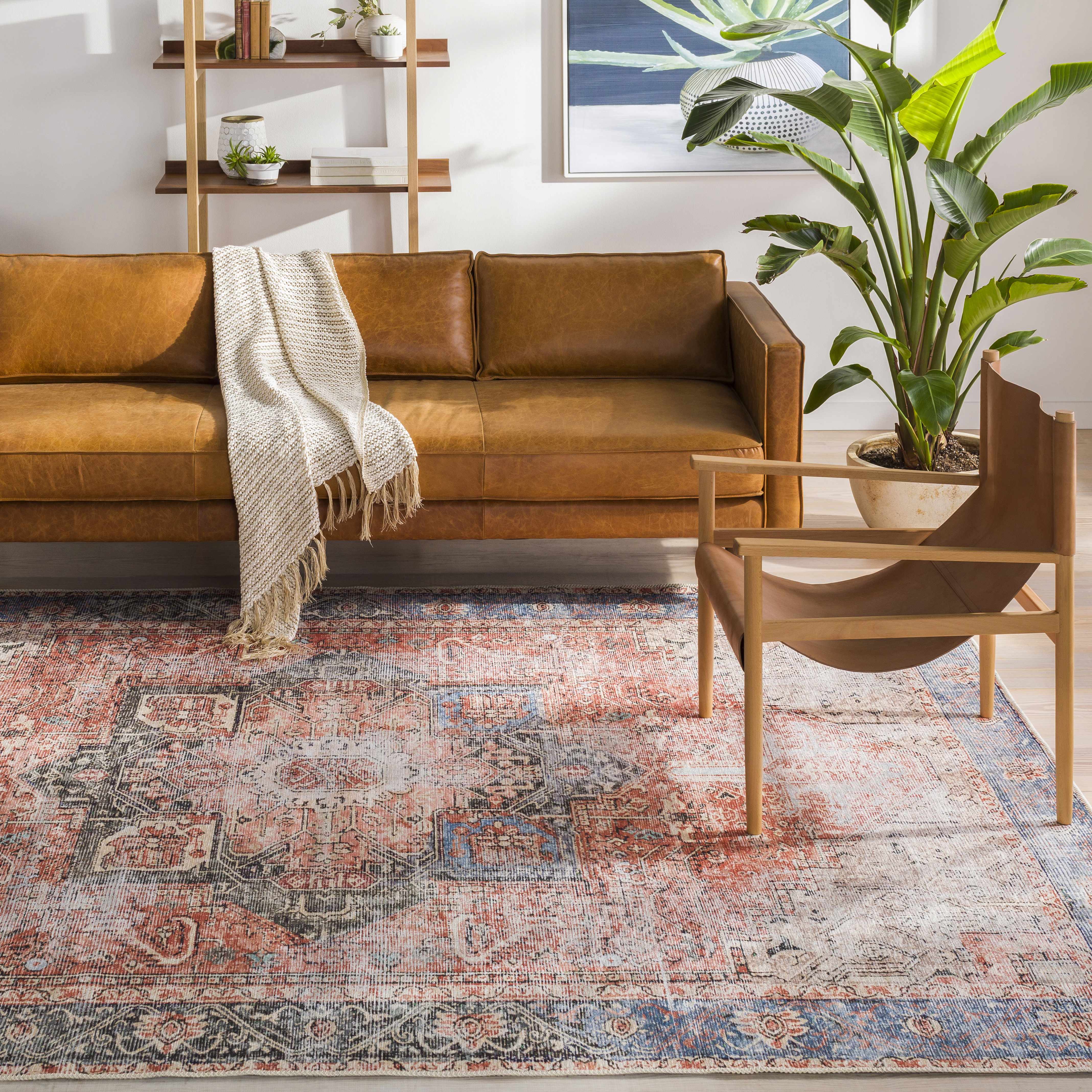 Hauteloom Rosman Distressed Washable Rug - Transform Your Space with Style