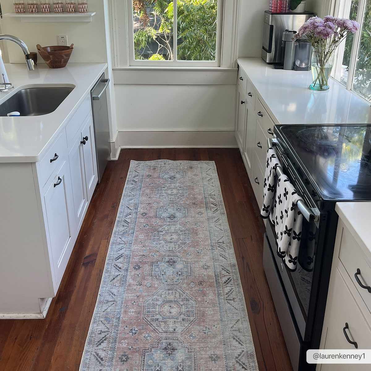Indulgent Hauteloom Morcott Peach Washable Area Rug