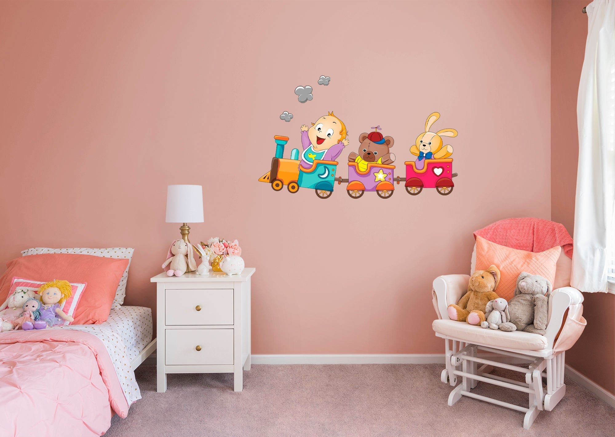 Fathead Nursery: Delightful Happy Kid Icon Removable Wall Adhesive Decal