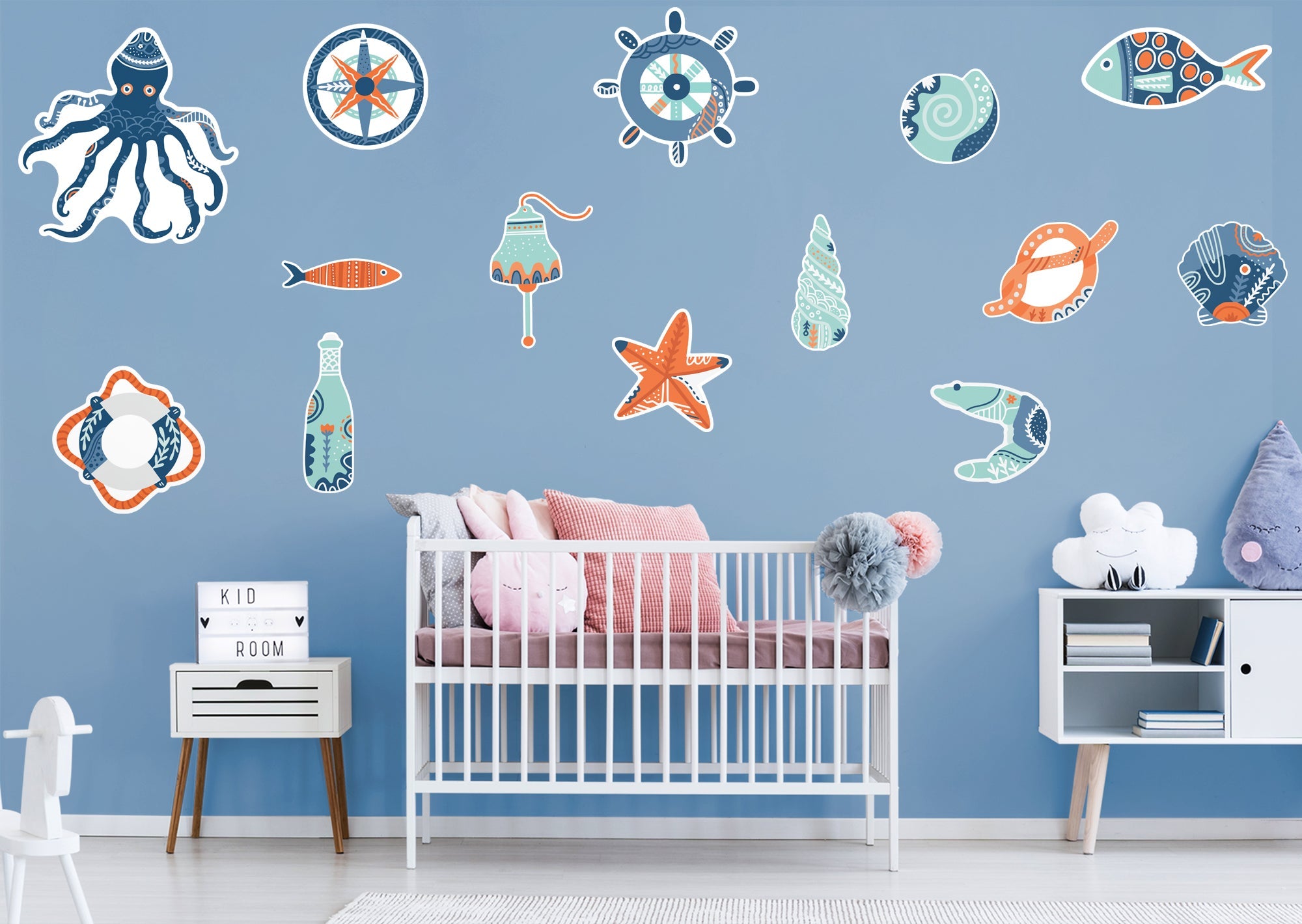 Transform Your Space with Fathead Nursery's Ocean's Essentials Collection Removable Wall Adhesive Decal