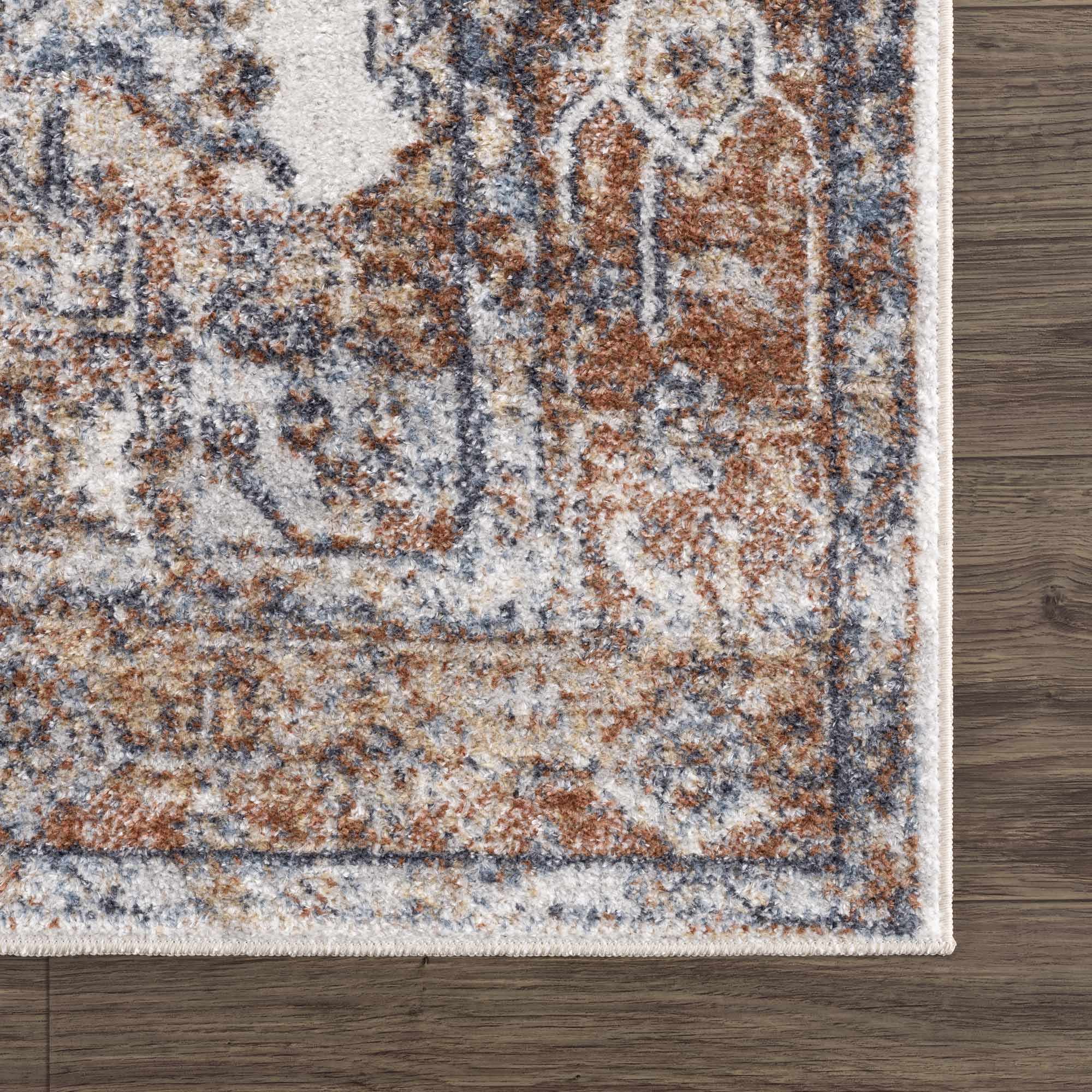 Hauteloom Rust Hera Washable Area Rug - Grab This Clearance Deal Now!