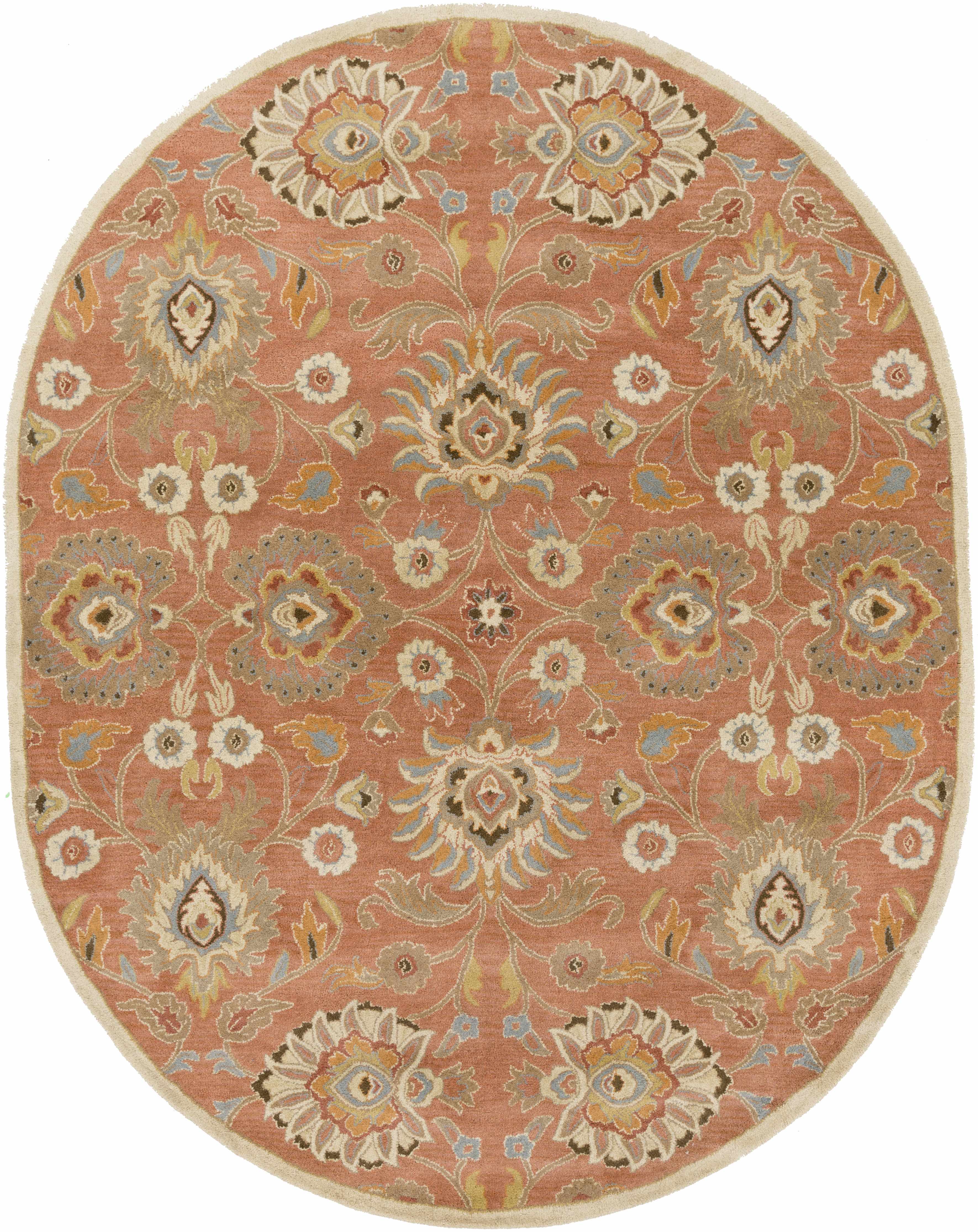 Gorgeous Hauteloom Conesus Wool Area Rug in Burnt Orange