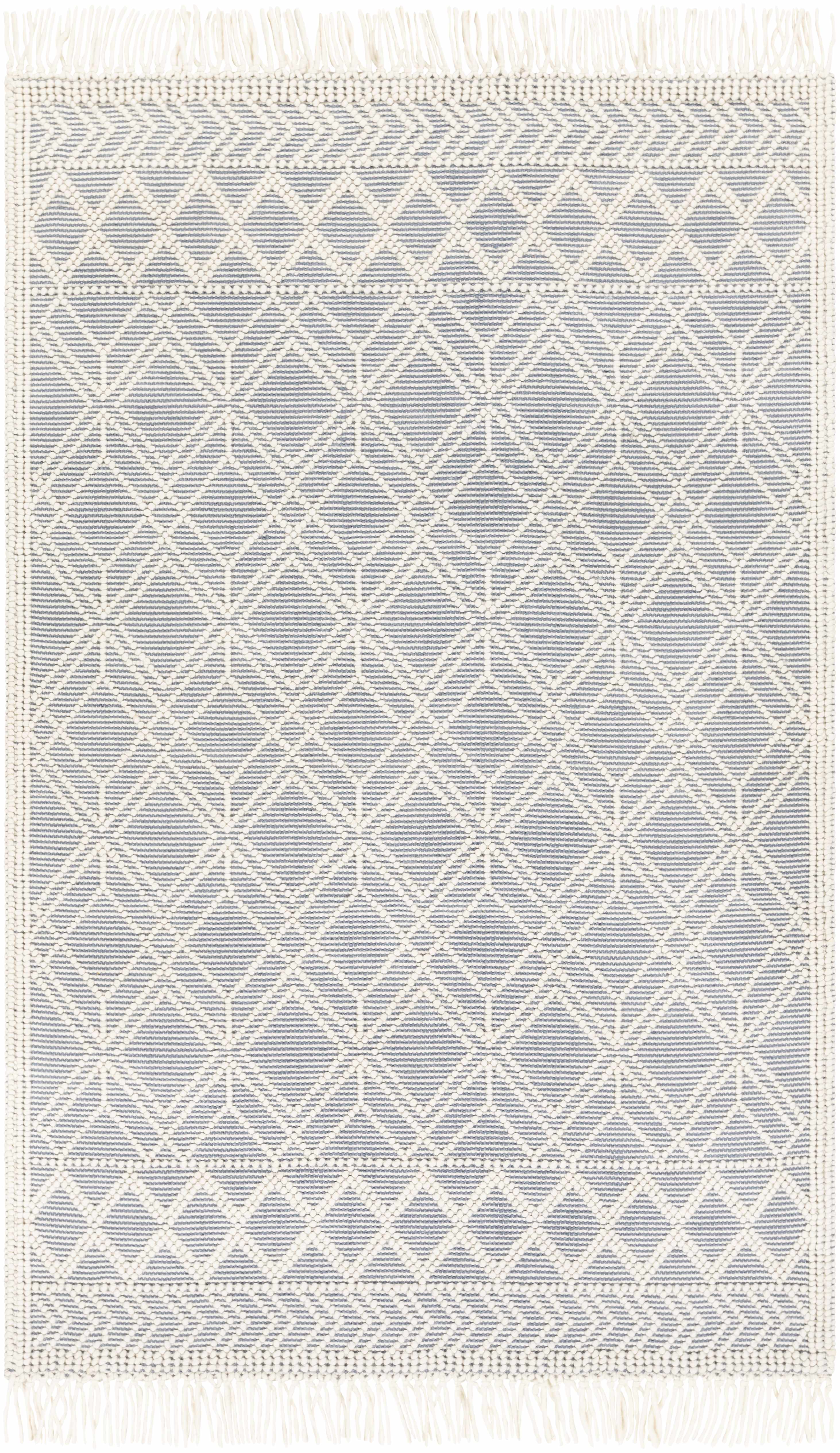 Exquisite Hauteloom Ramsbury Ivory & Blue Area Rug