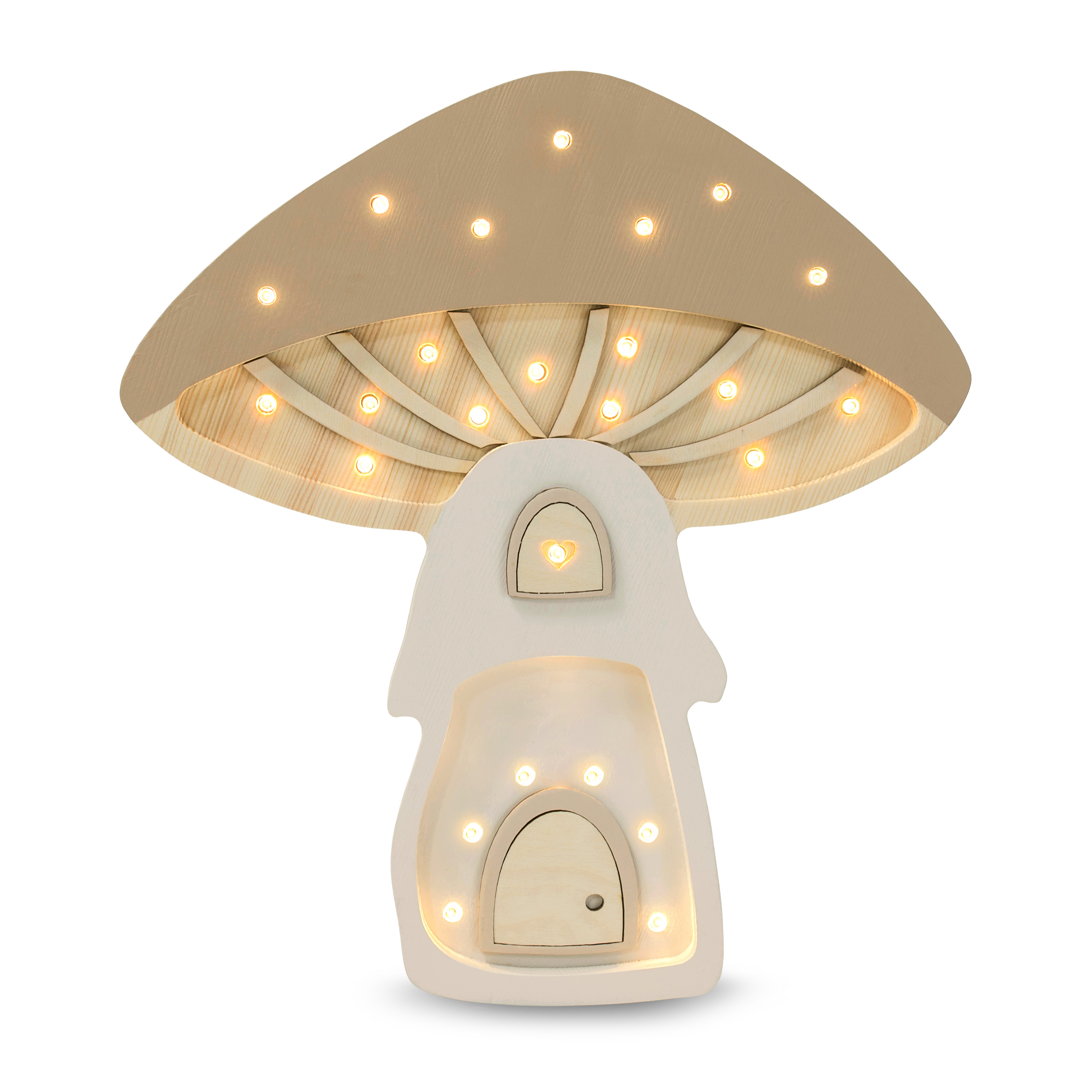 Enchanting Little Lights Mushroom House Night Lamp