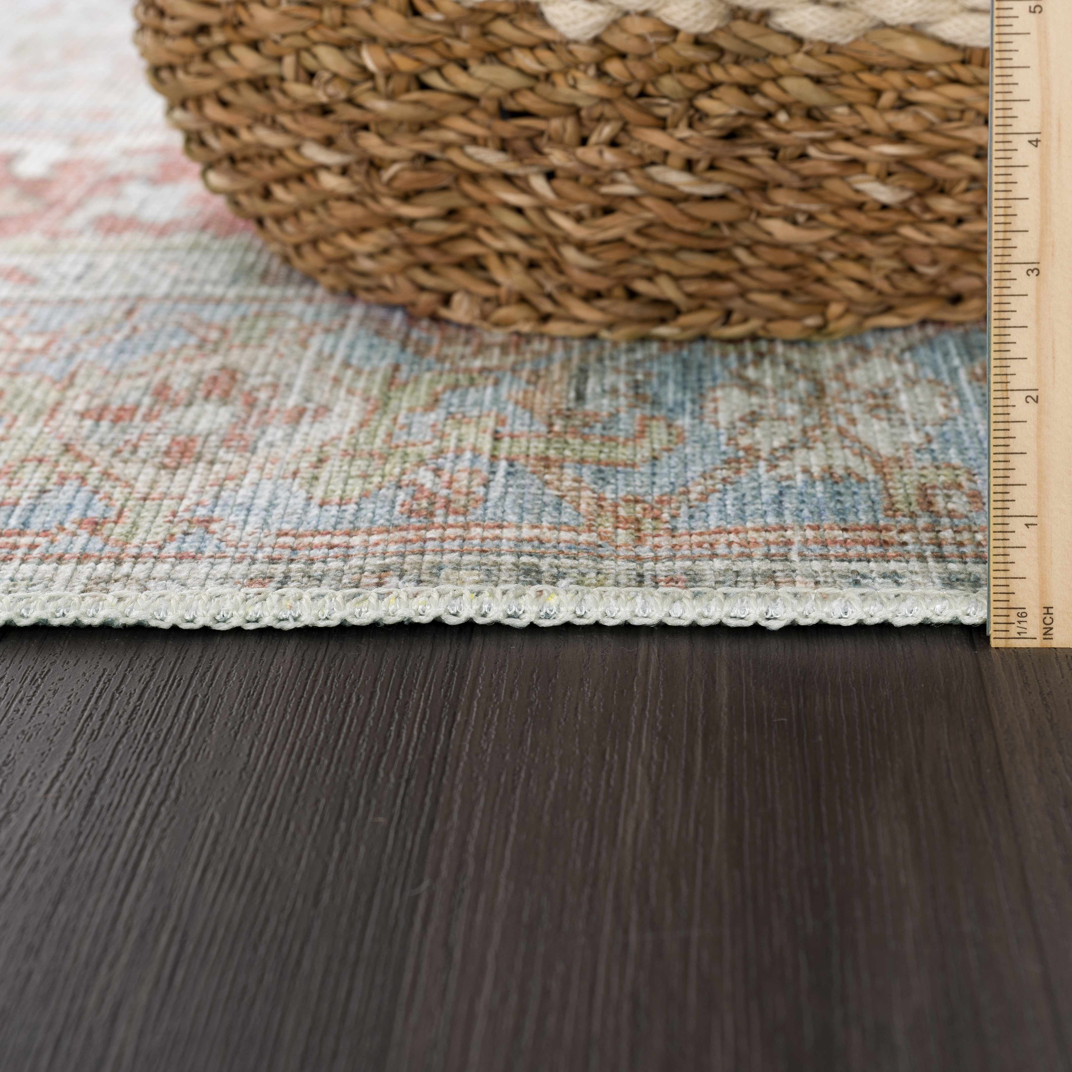 Hauteloom Maayon Washable Rug - Rustic Elegance for Your Space