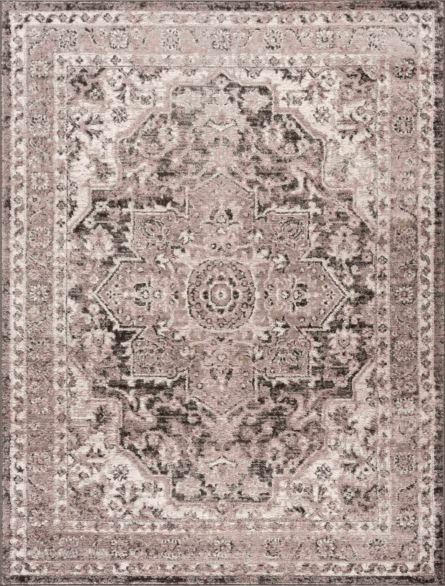 Grab Your Hauteloom Albie Charcoal & Beige Area Rug - Clearance Now!