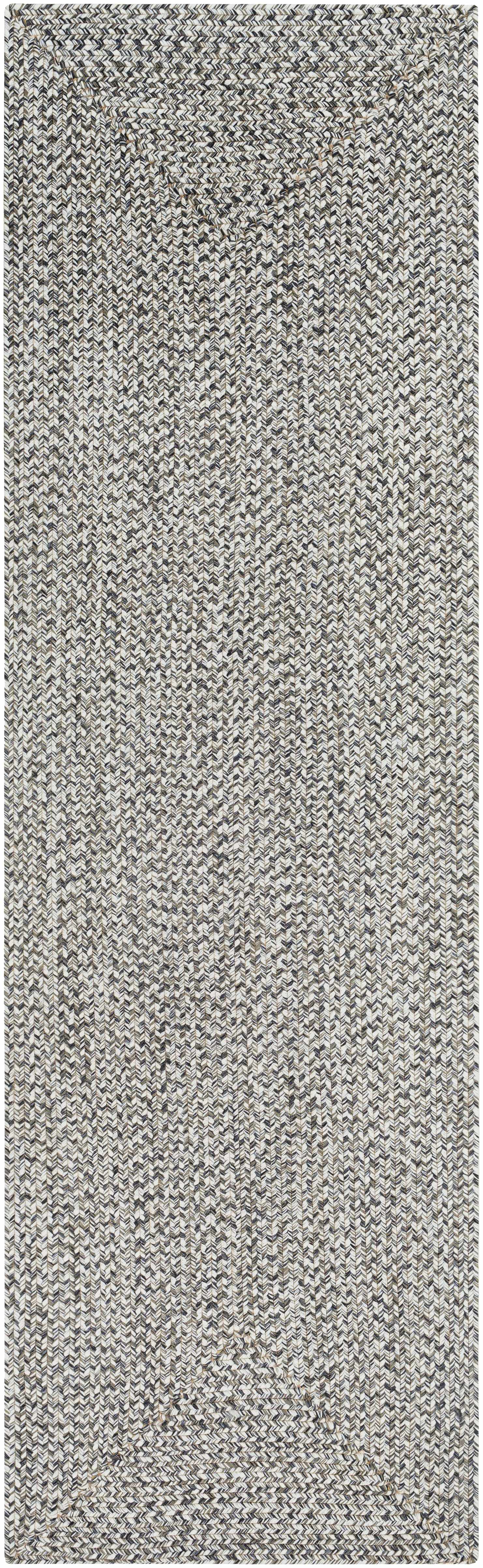 Hauteloom Cream Charcoal Braided Faux Jute Rug - A Stylish and Durable Addition to Your Space