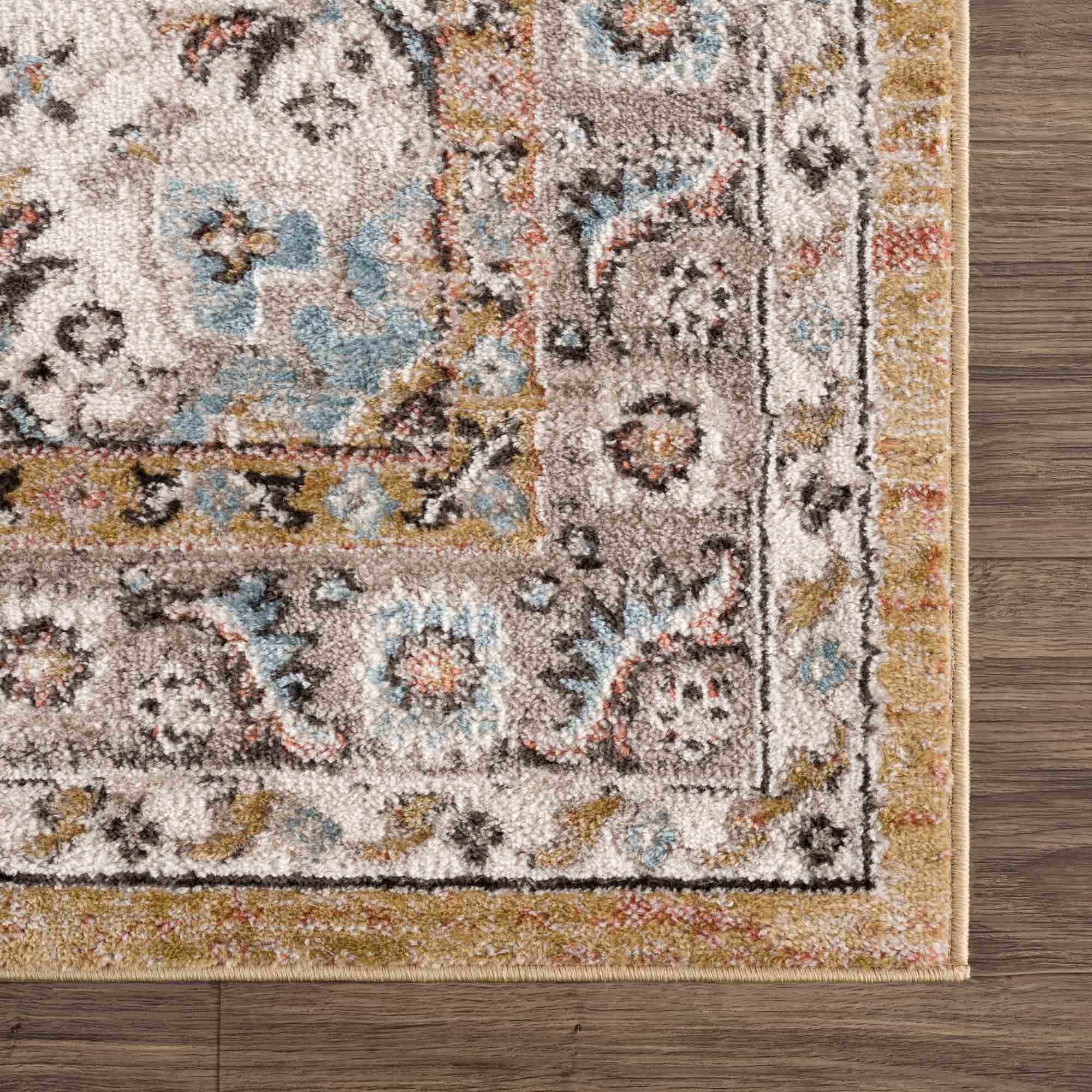 Exclusive Hauteloom Albie Gold & Beige Area Rug - Grab This Clearance Deal Now!