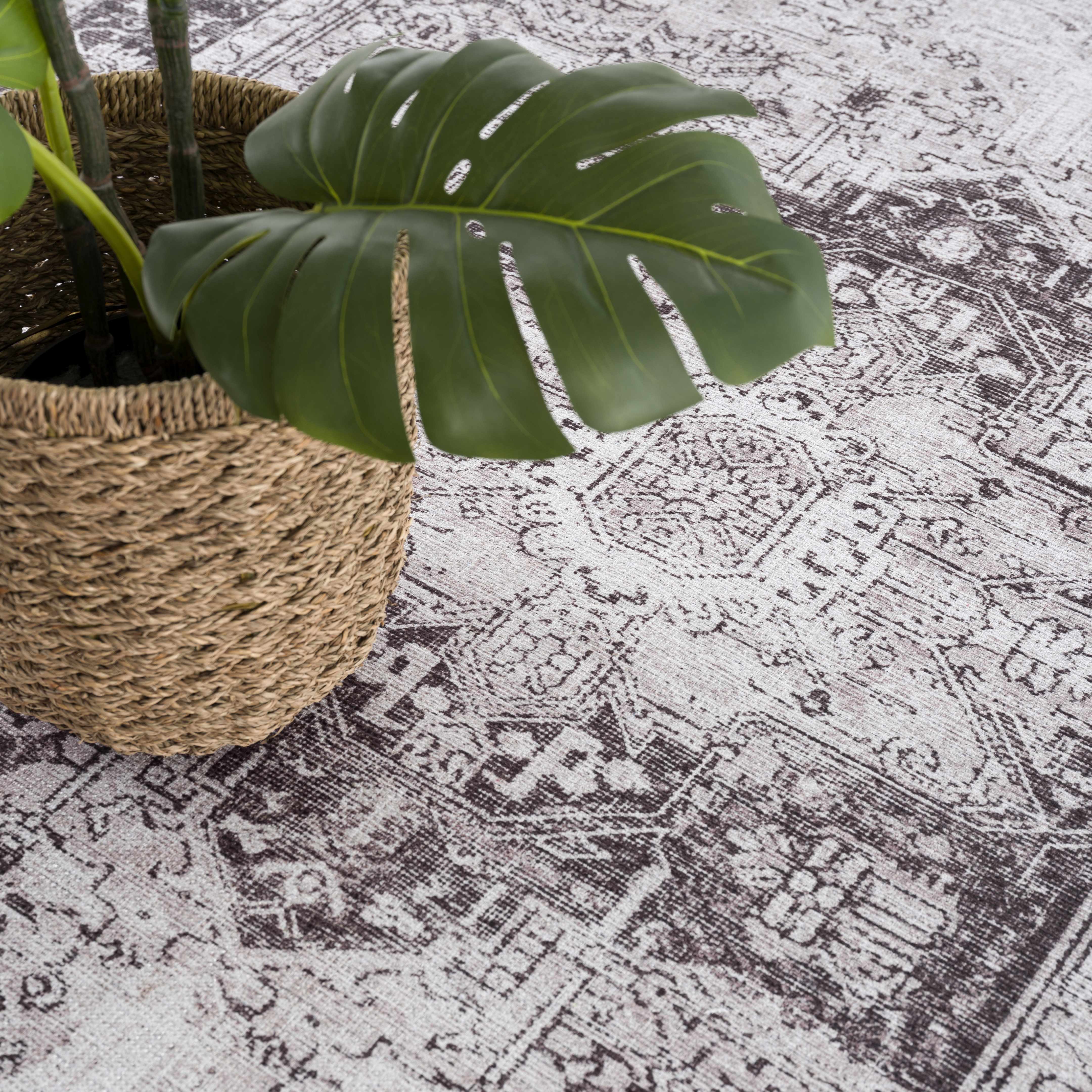 Hauteloom Rosman Gray: The Ultimate Washable Area Rug