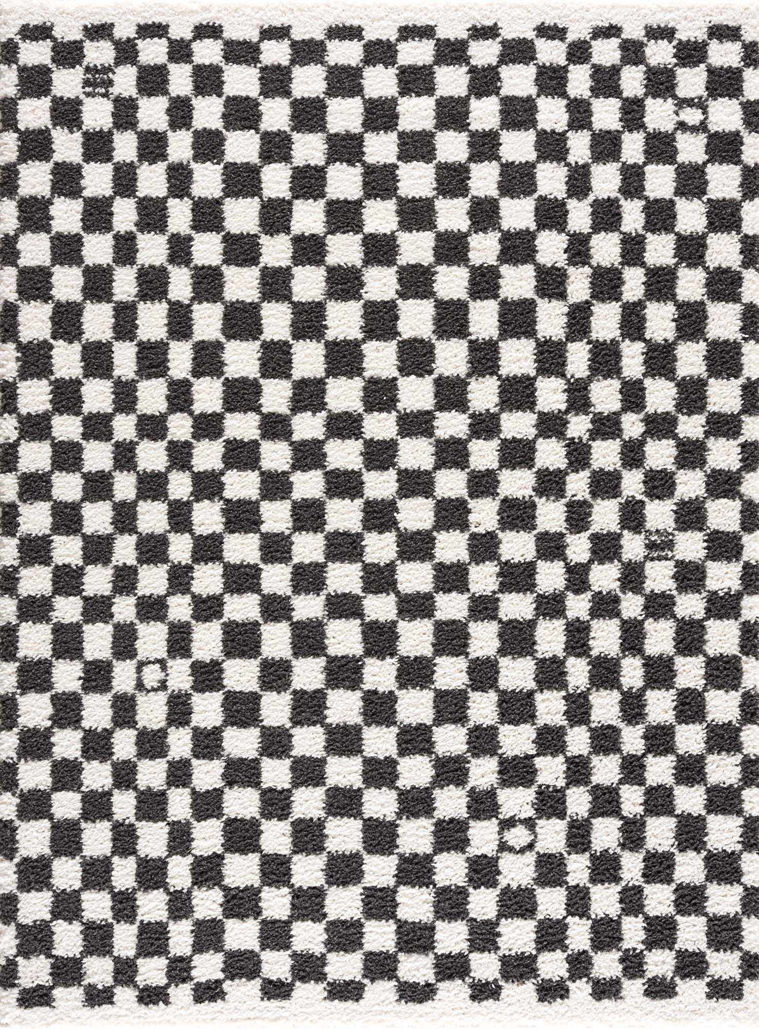 Stunning Hauteloom Kieu Black & White Checkered Area Rug