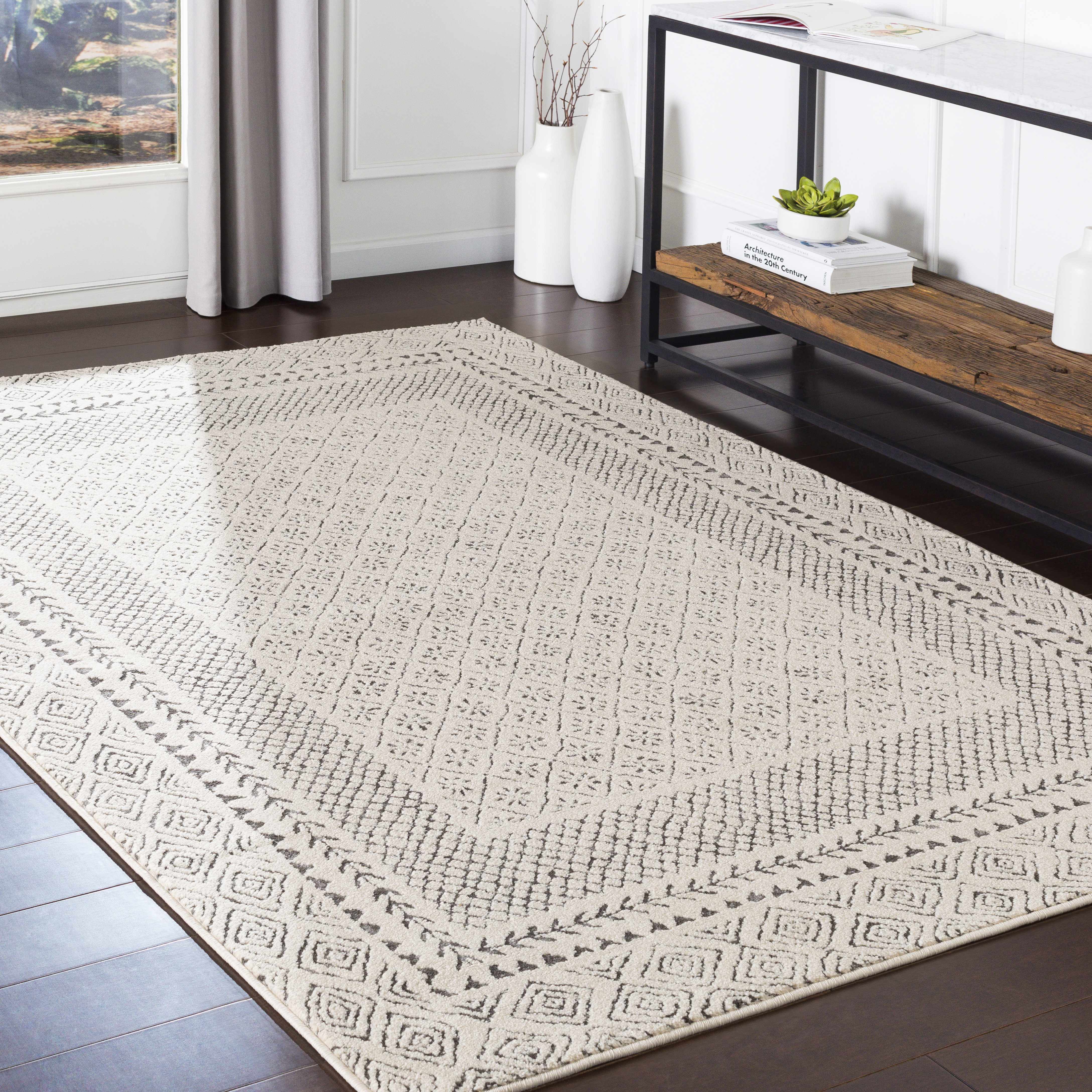 Luxurious Hauteloom Burdette Soft Neutral Rug - Transform Your Space