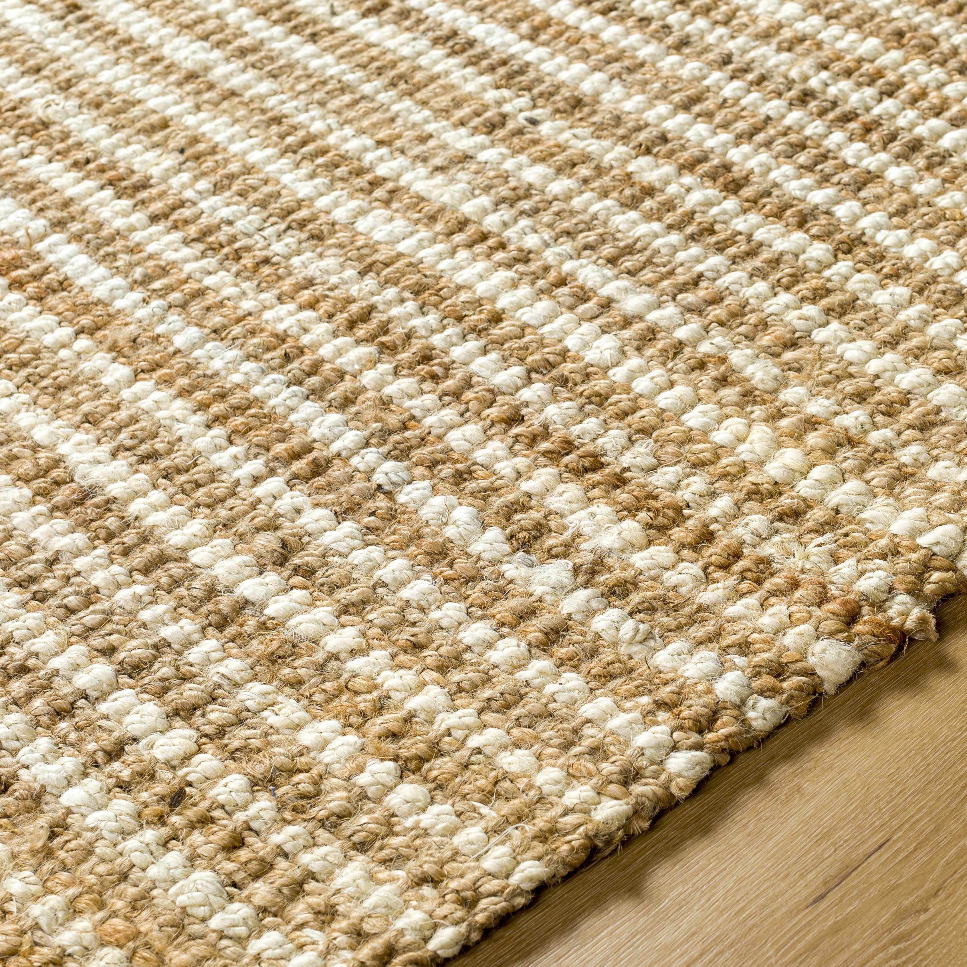 Exquisite Hauteloom Ambel Camel Jute Rug