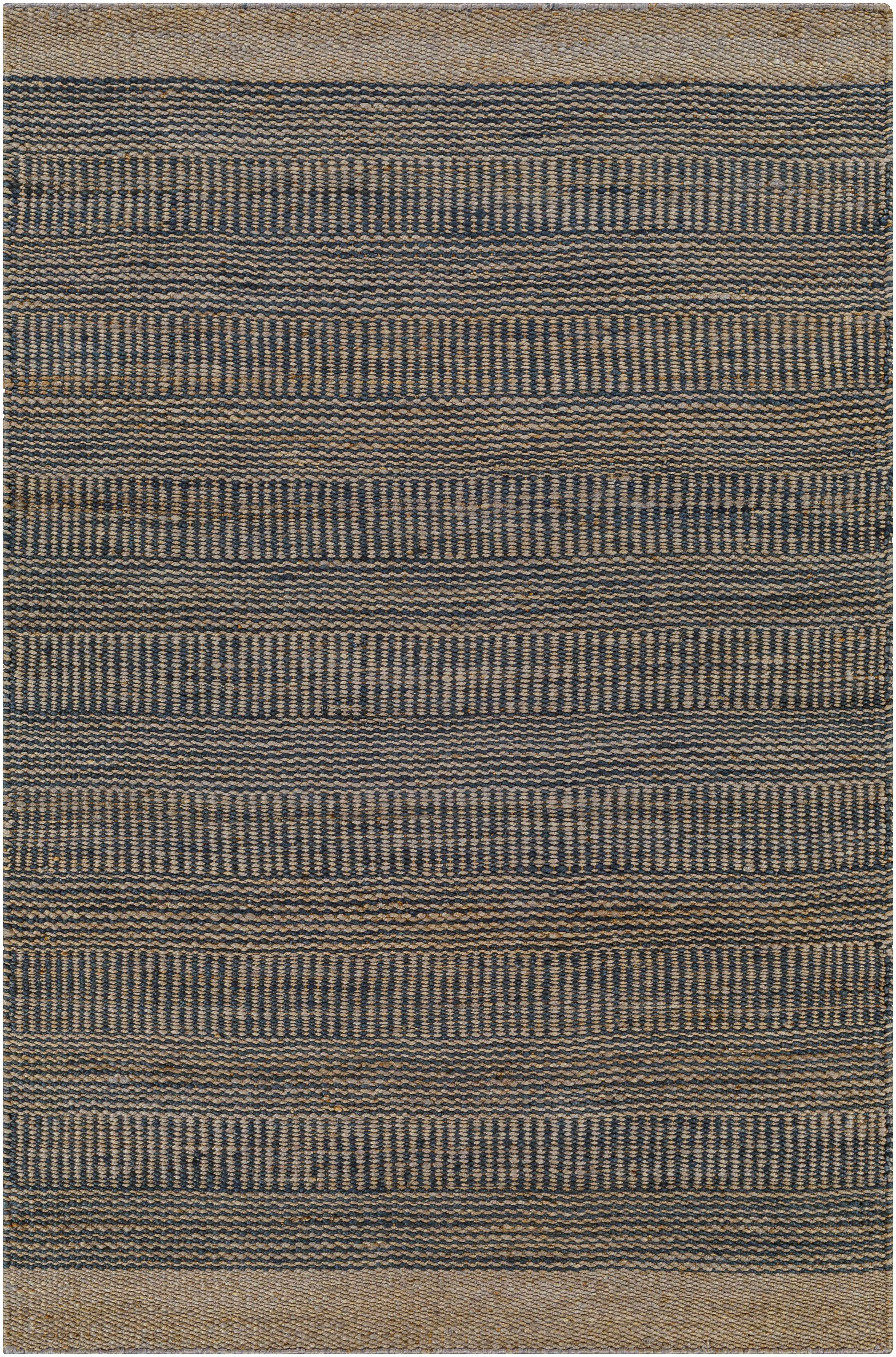 Exquisite Navy Elle Jute Rug by Hauteloom