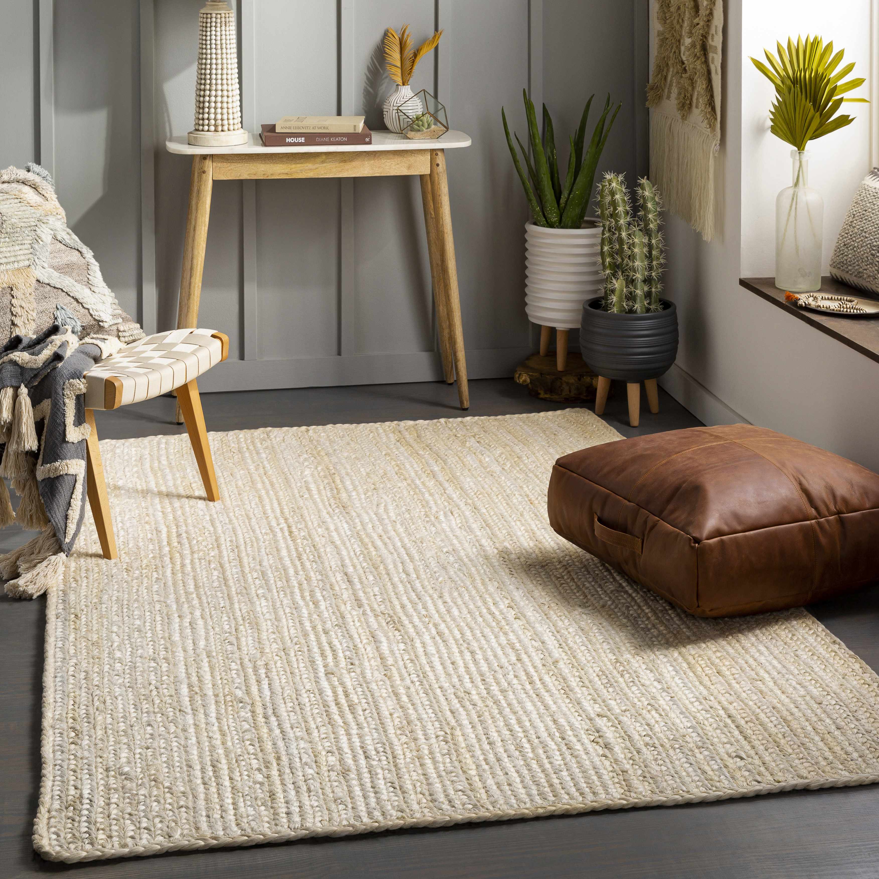 Exquisite Hauteloom Pangnir Braided Jute Rug