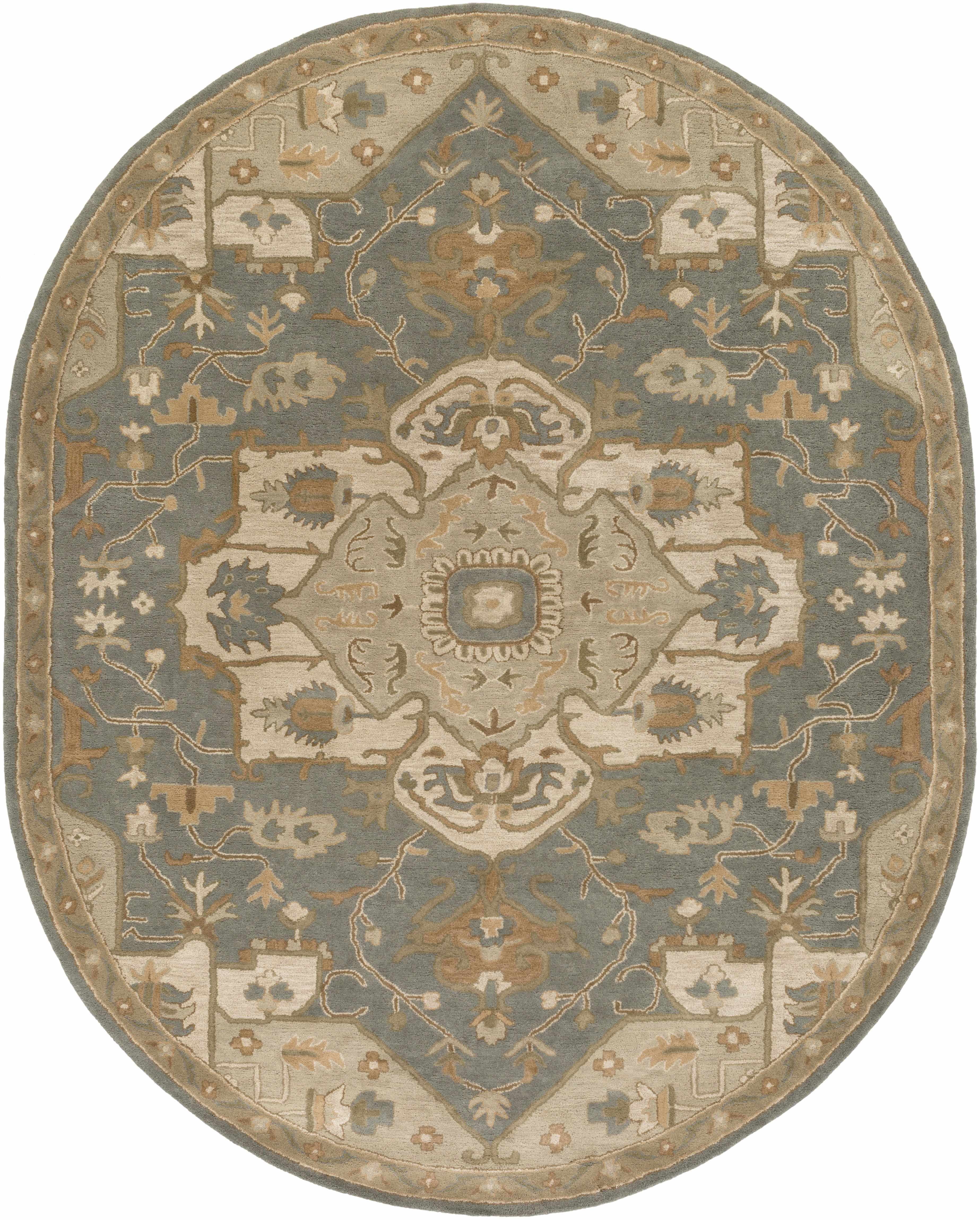 Luxurious Hauteloom Broomfield Gray Wool Area Rug
