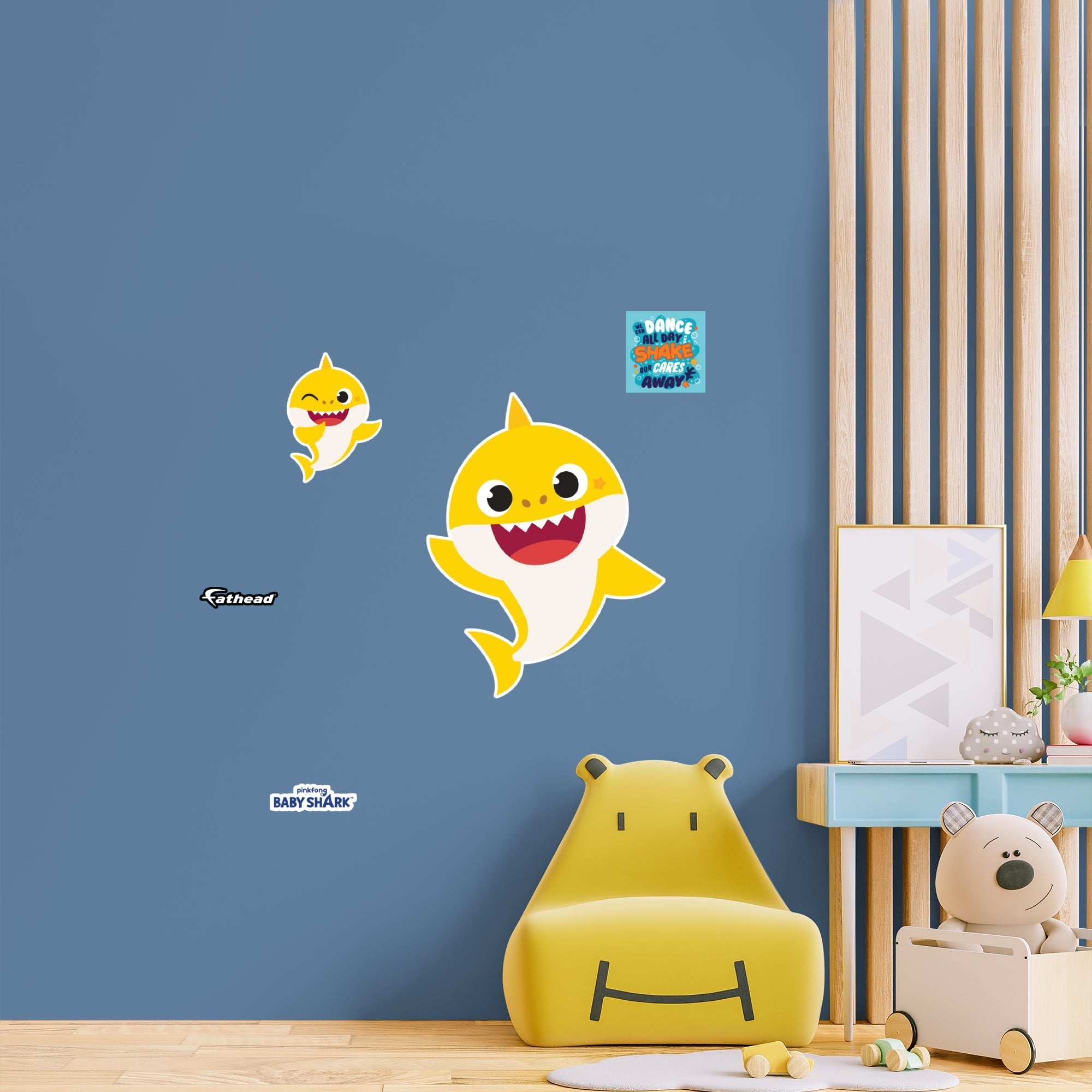 Officially Licensed Nickelodeon Baby Shark RealBig Removable Adhesive Decal - Fathead Style