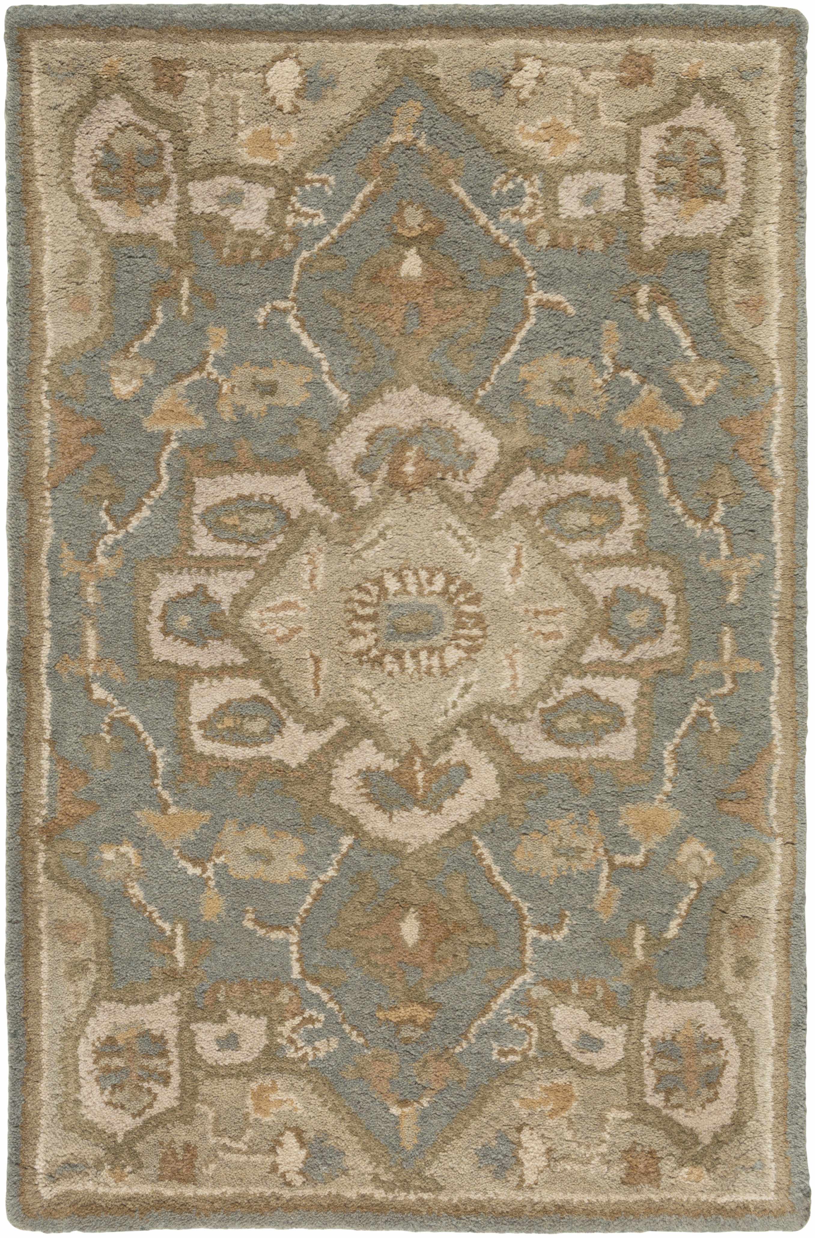 Luxurious Hauteloom Broomfield Gray Wool Area Rug