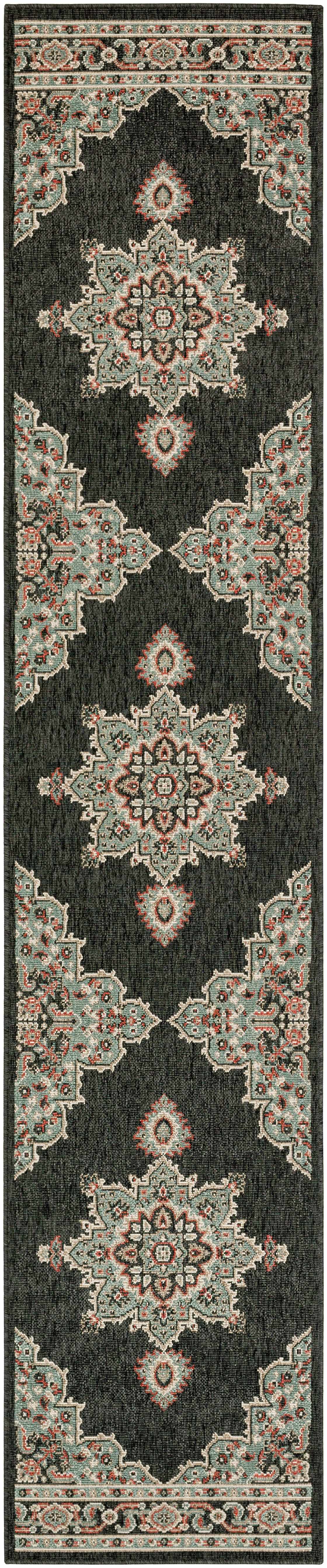 Exquisite Hauteloom Roseglen Brown Medallion Area Rug