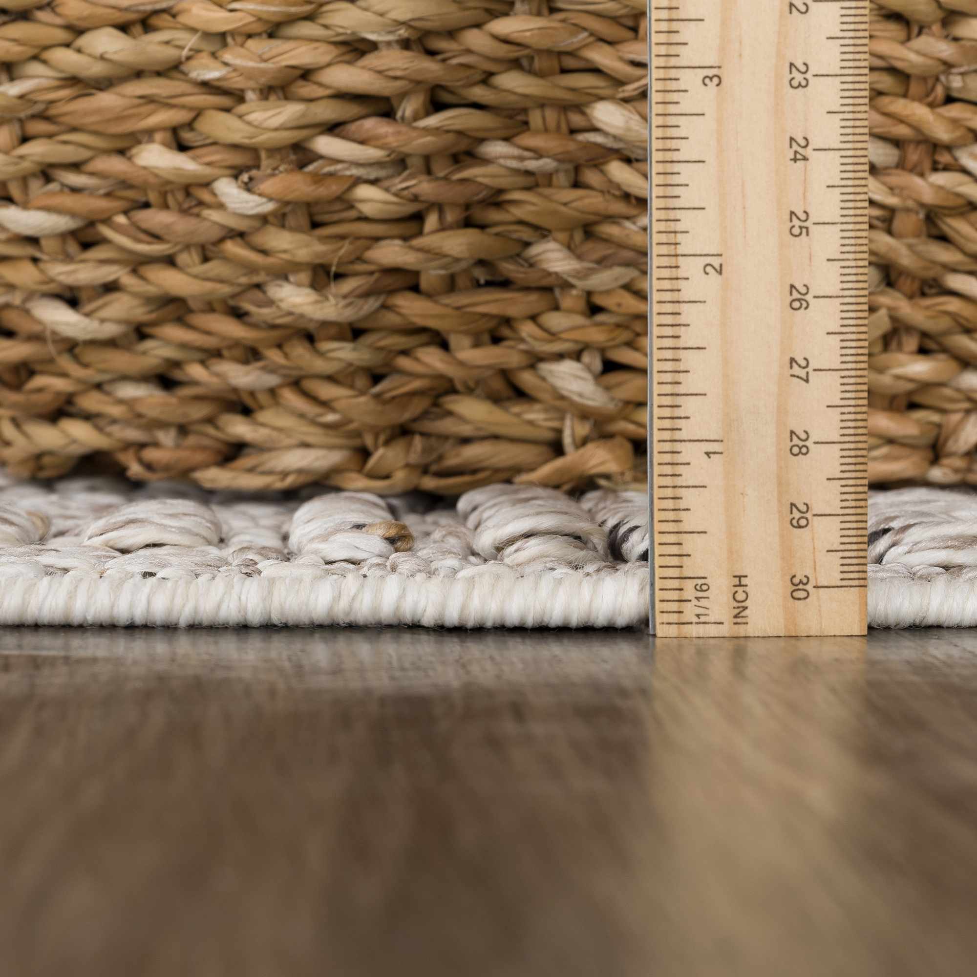 Hauteloom Nyla Bone Elegant Area Rug