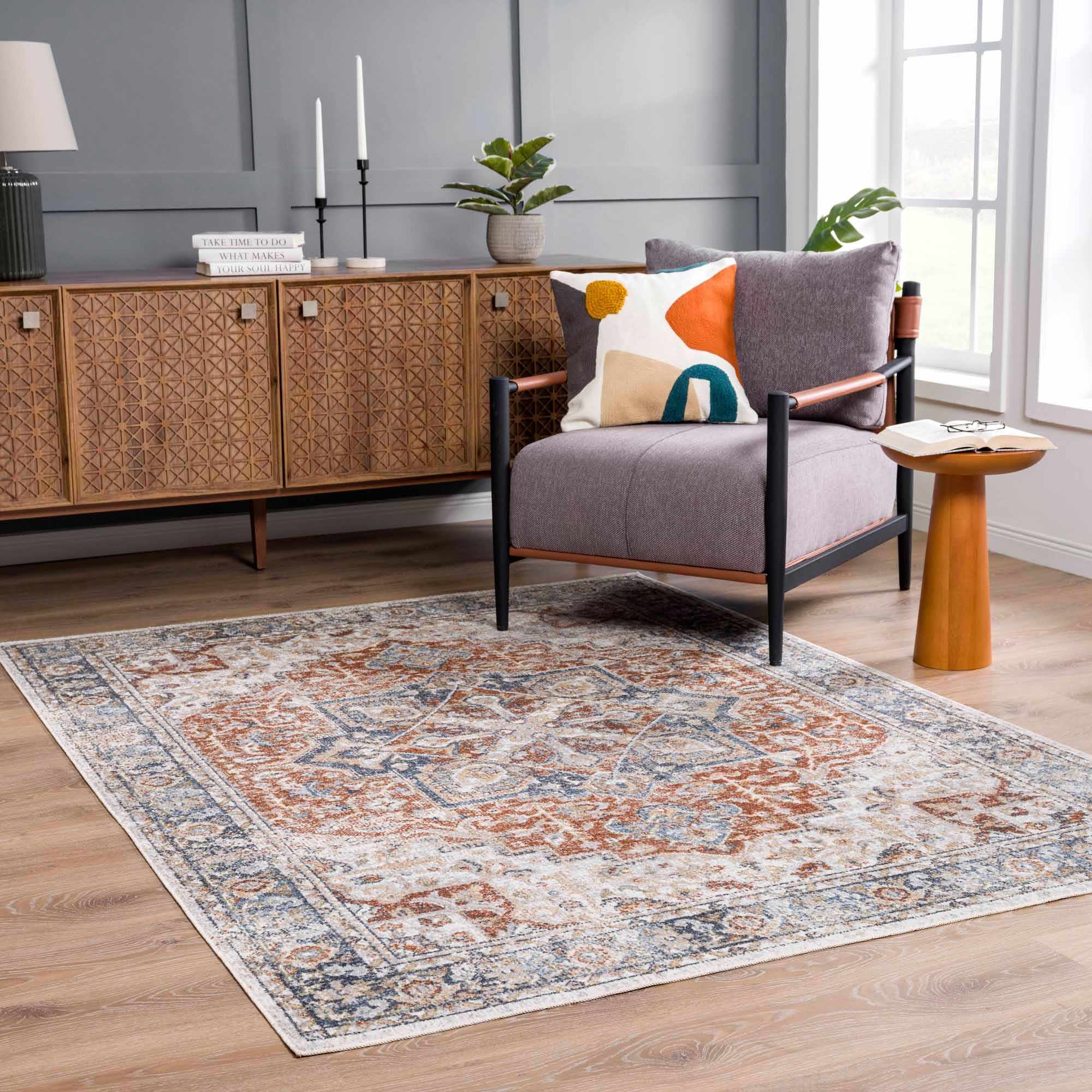 Luxurious Hauteloom Neta Washable Area Rug