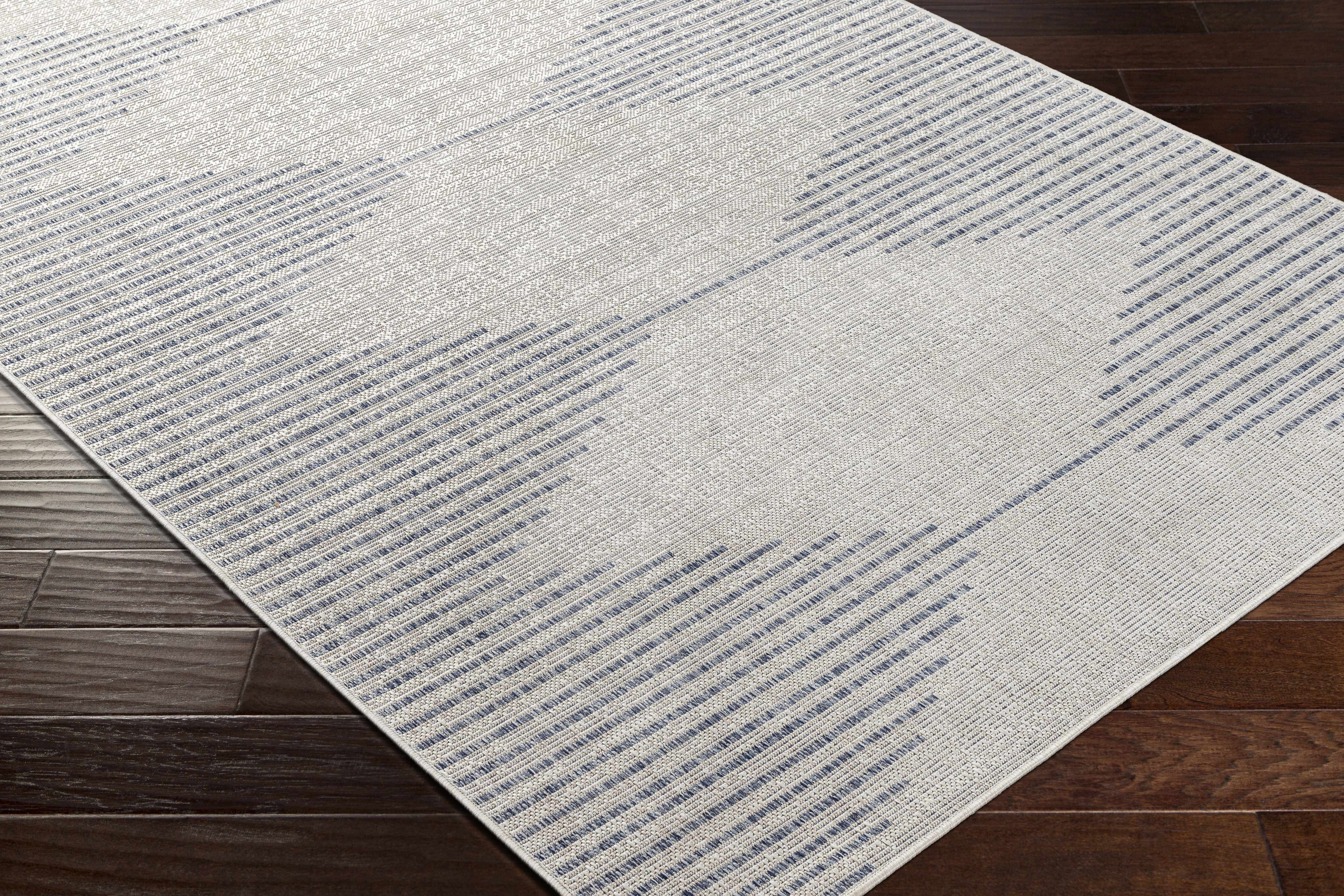 Hauteloom Stephan Gray & Blue Rug - Transform Your Space