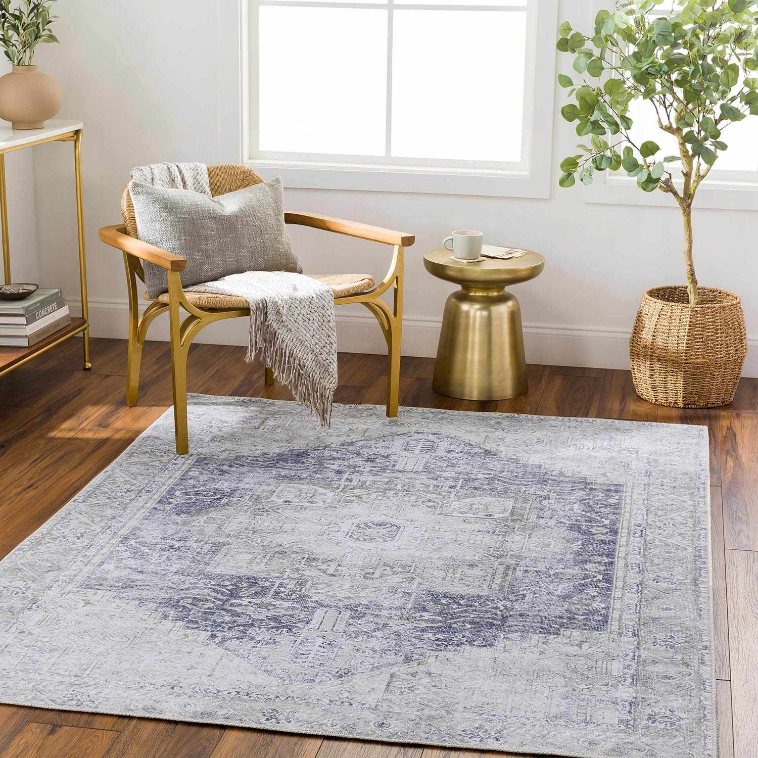 Hauteloom Rosman Olive Washable Runner Rug - Your Stylish Floor Solution
