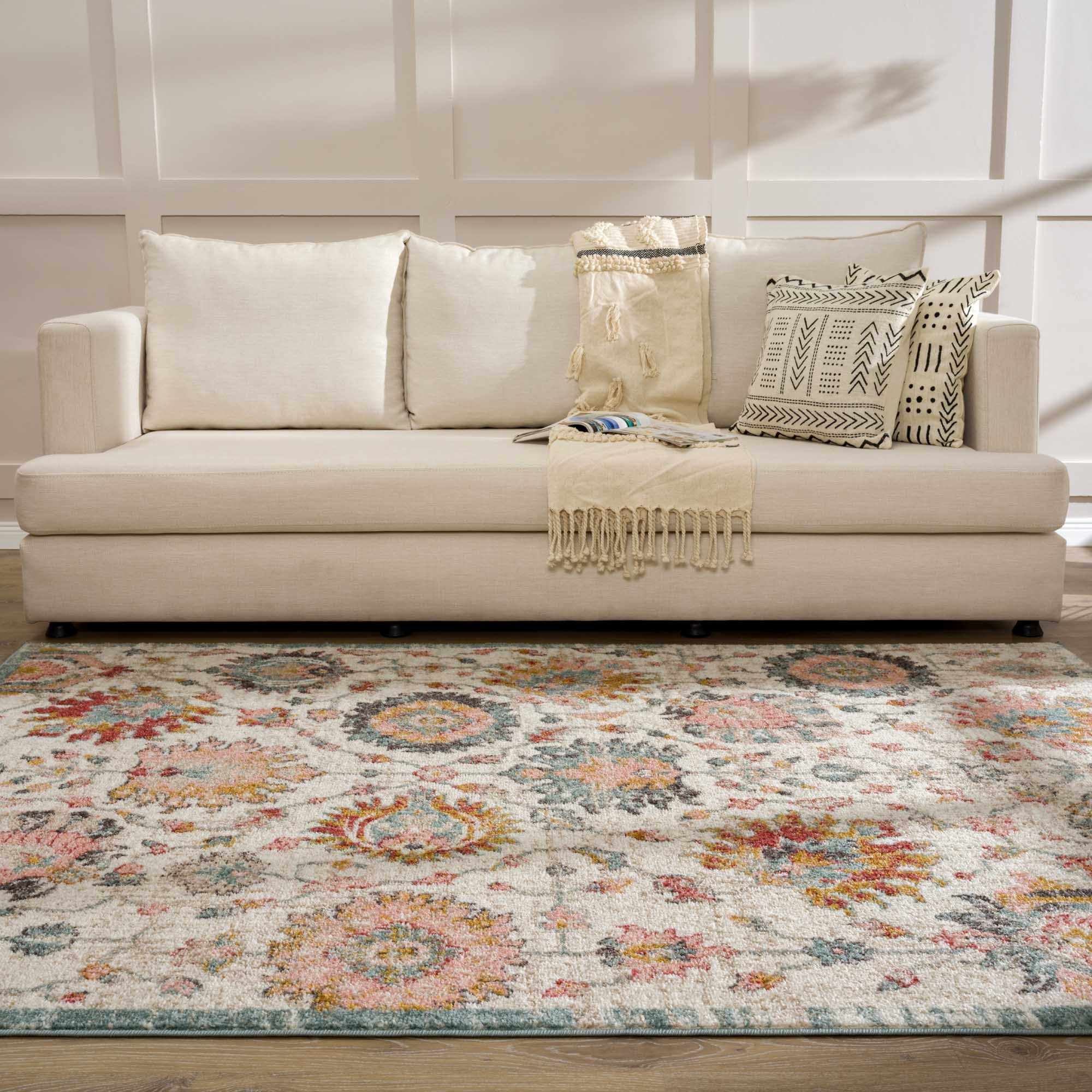 Exquisite Hauteloom Twilight Floral Performance Rug