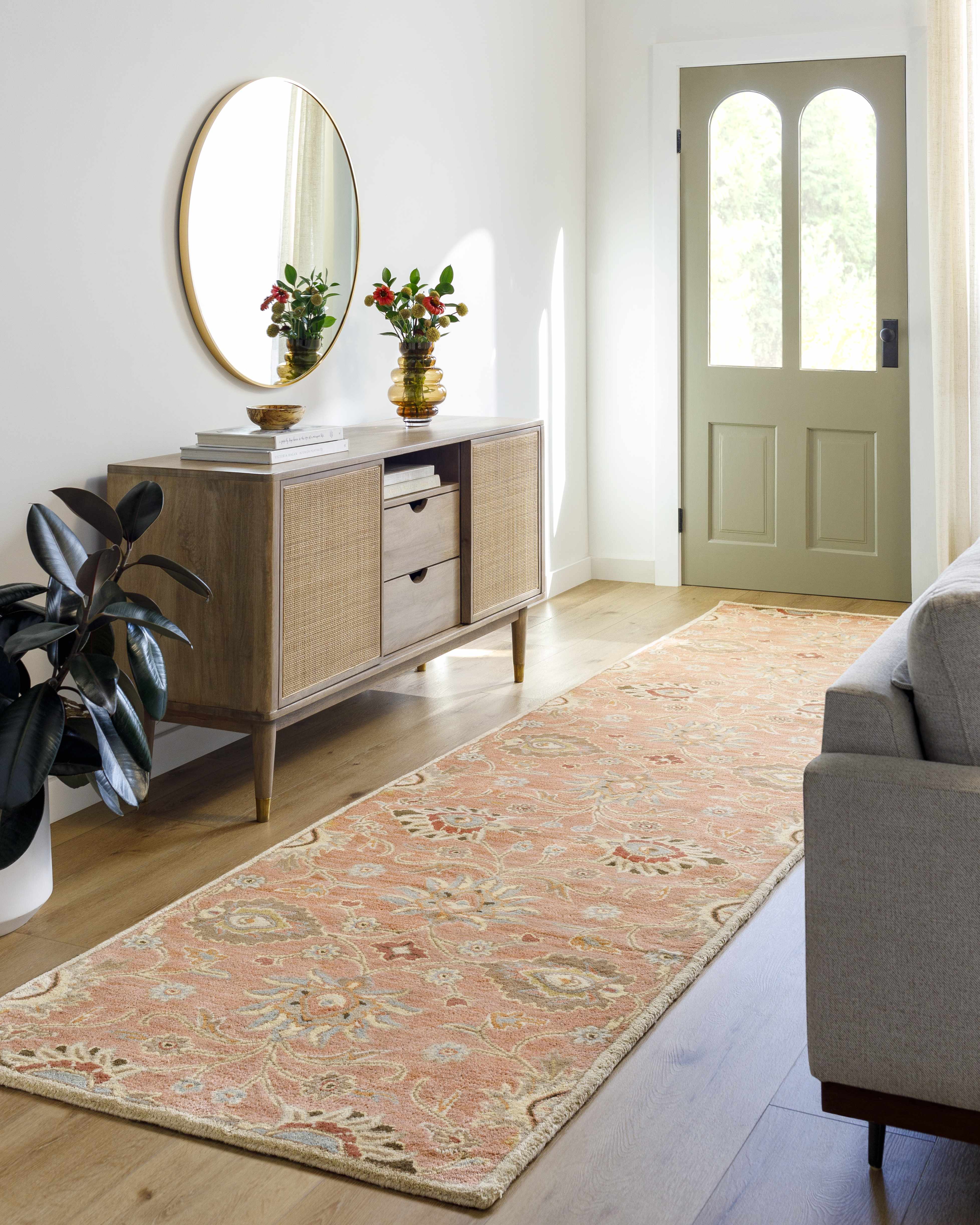 Gorgeous Hauteloom Conesus Wool Area Rug in Burnt Orange