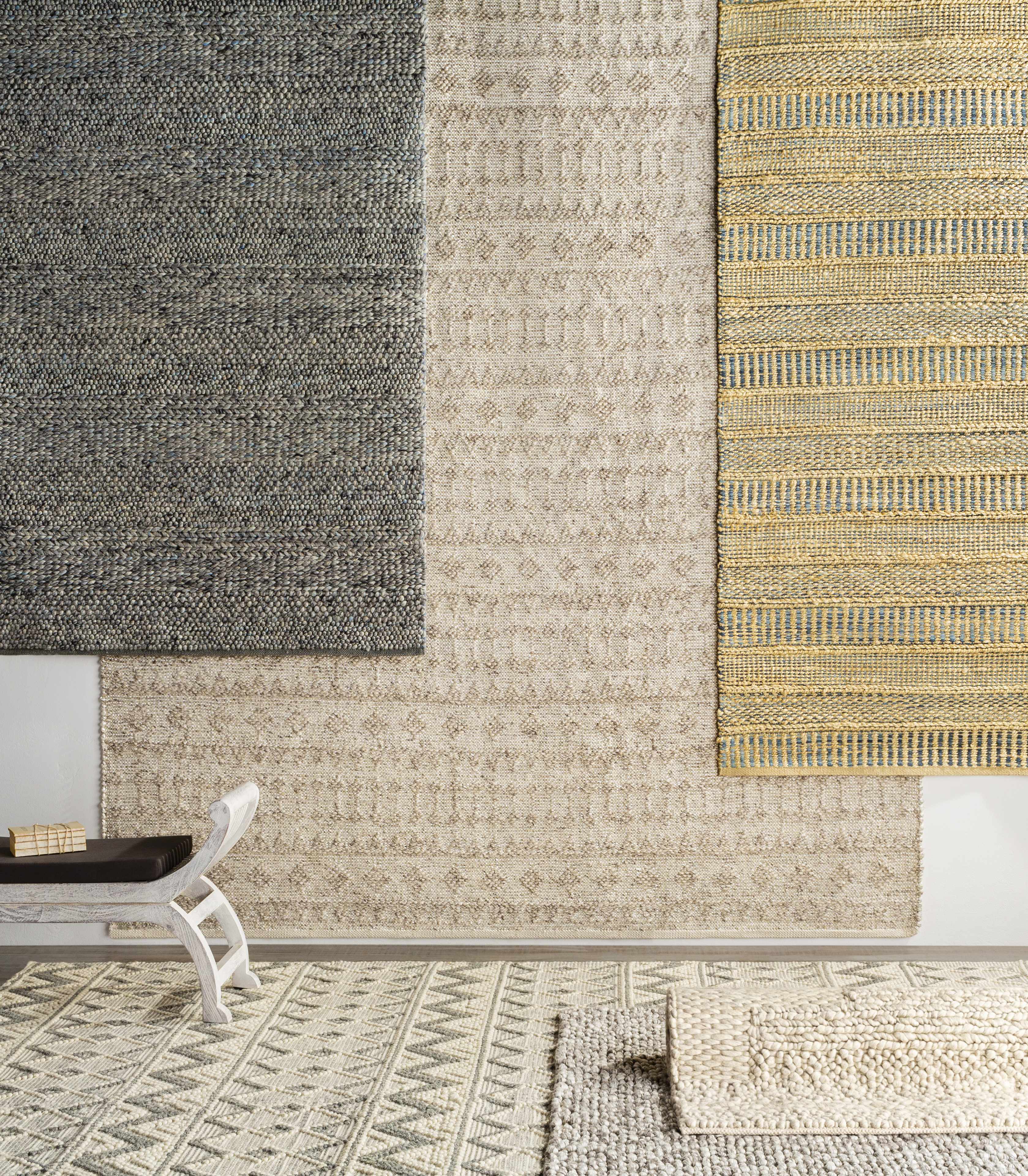 Grab Your Cozy Hauteloom Whittington Gray & Cream Wool Rug on Clearance