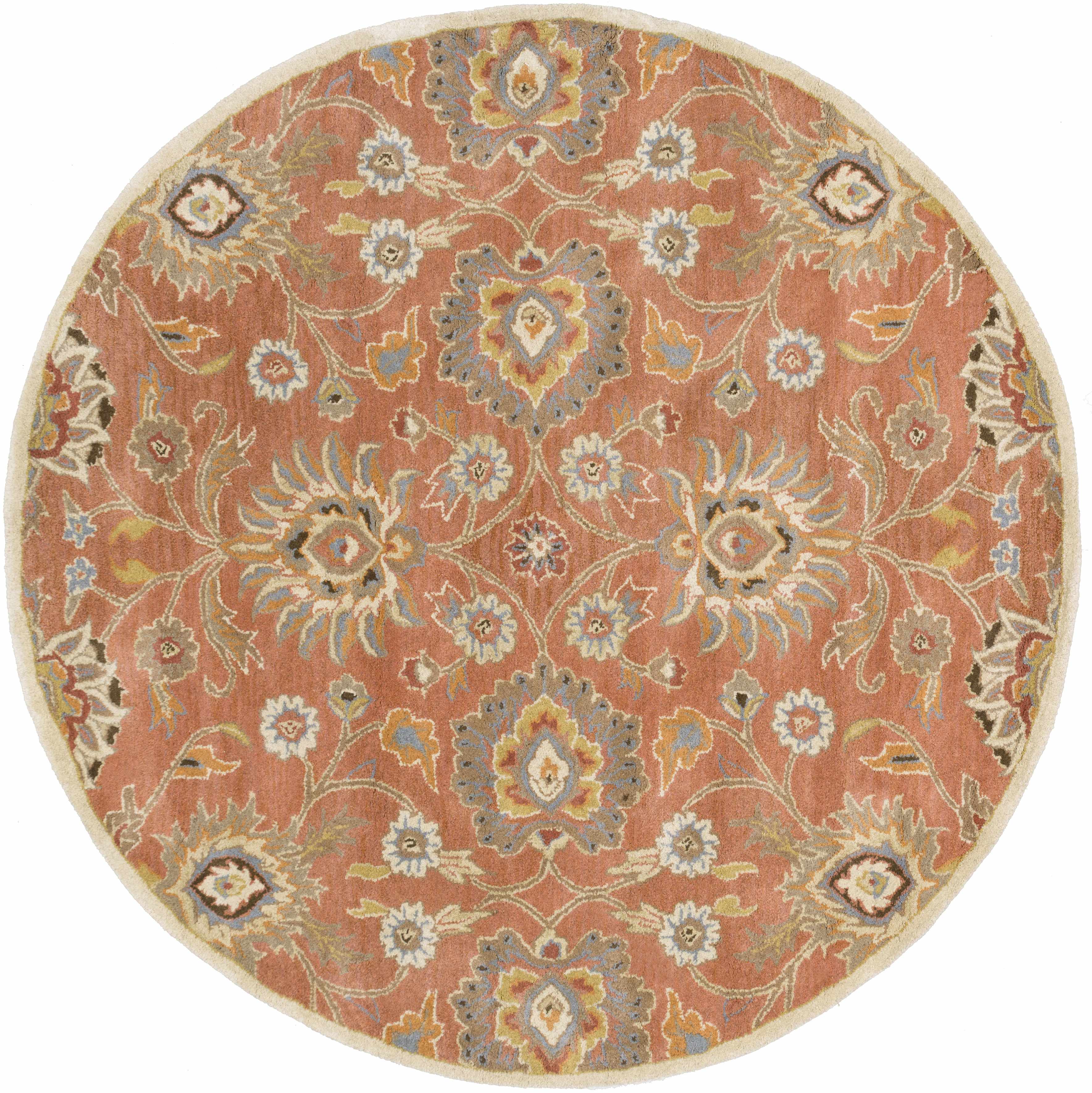 Gorgeous Hauteloom Conesus Wool Area Rug in Burnt Orange