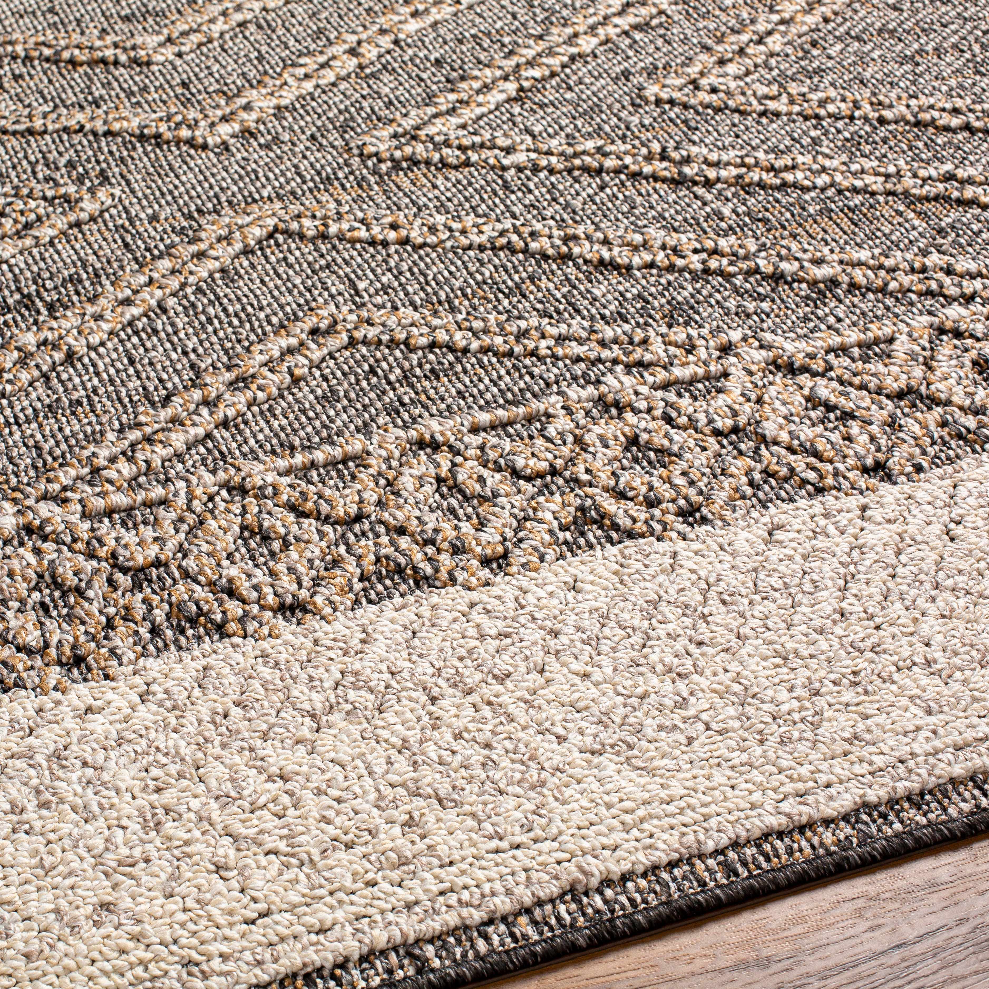 Stylish Hauteloom Areli Area Rug in Beige and Charcoal