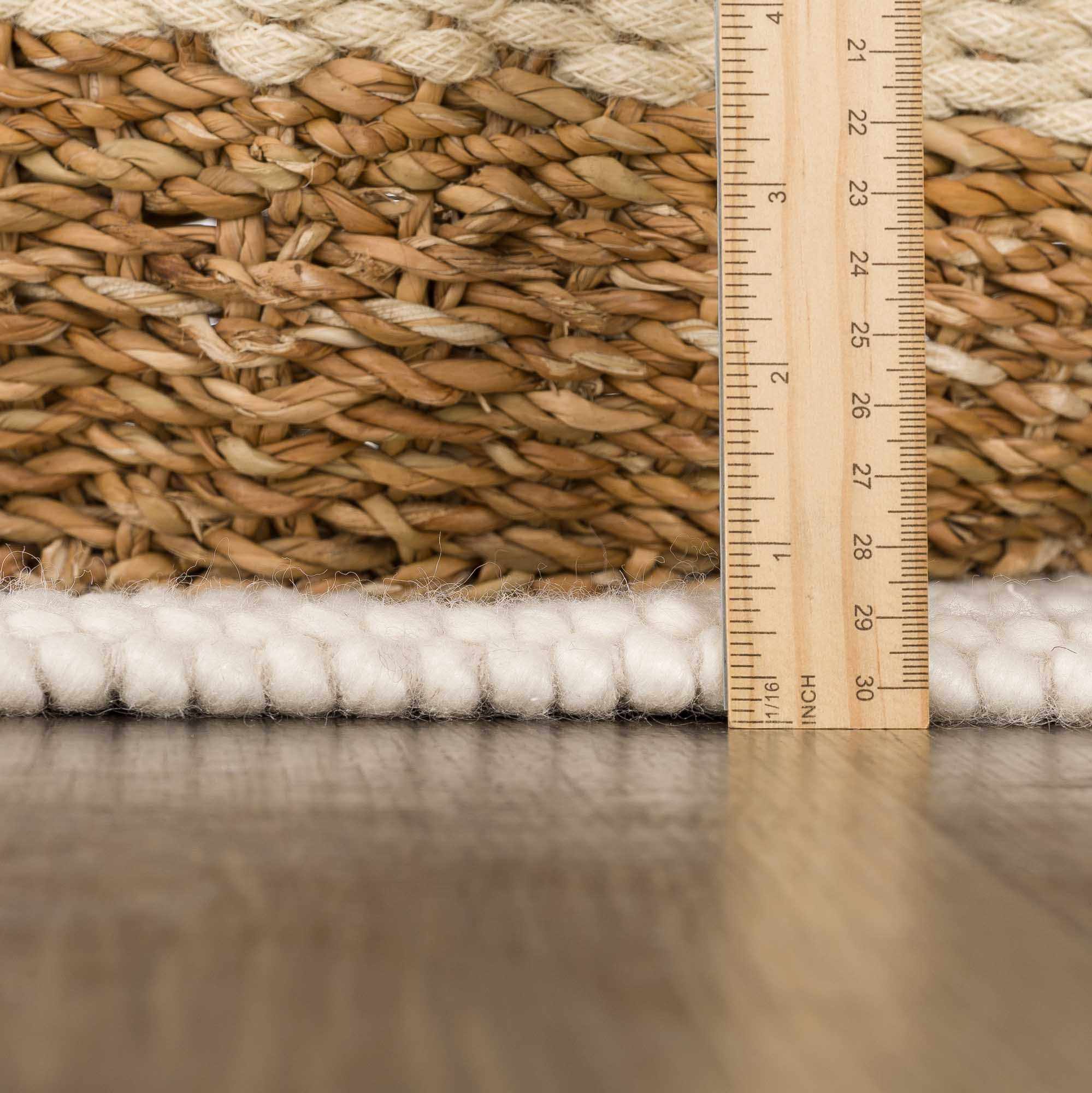 Indulge in Luxury with Hauteloom Ramsbury Beige Trellis Wool Rug