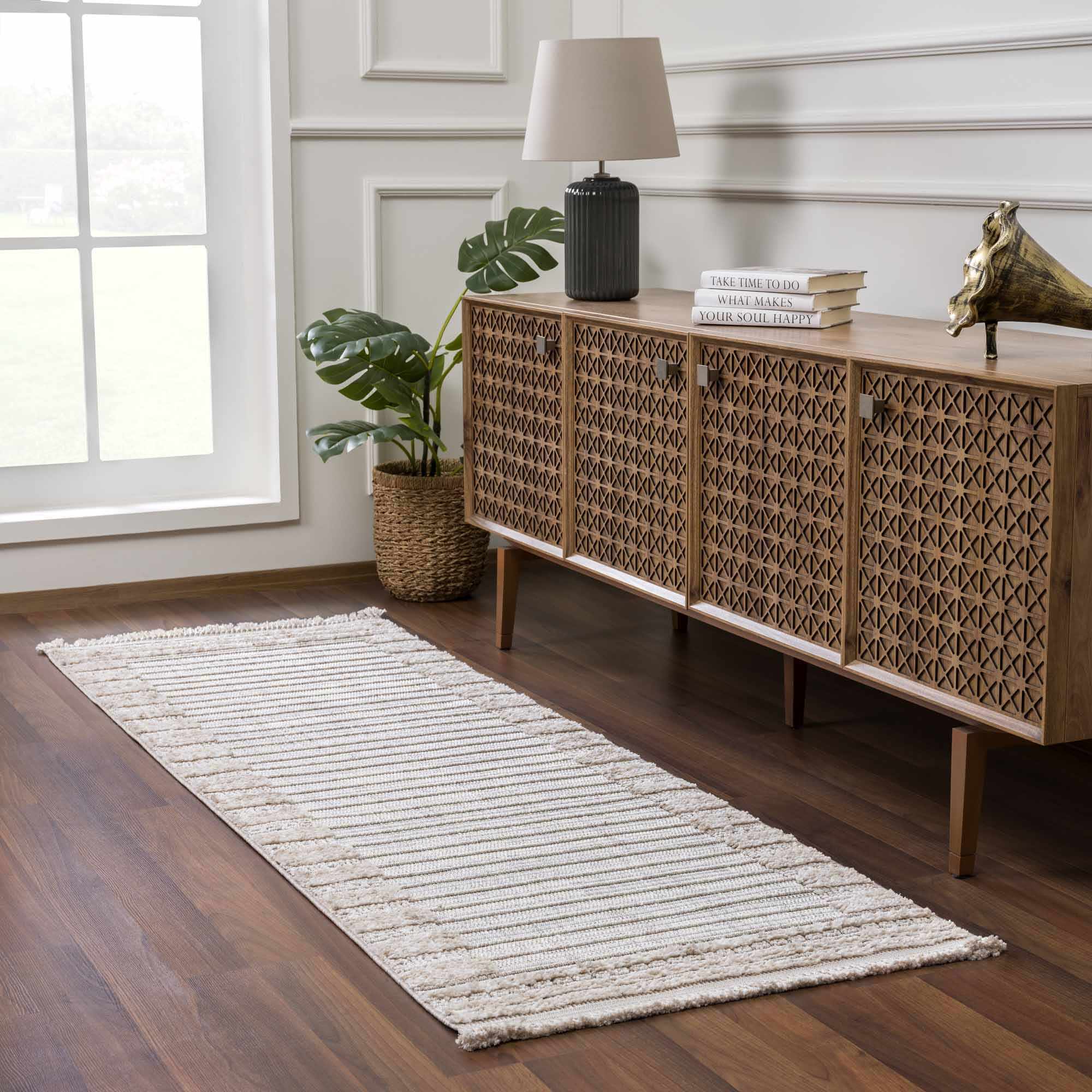 Luxurious Hauteloom Sulak Cream Area Rug