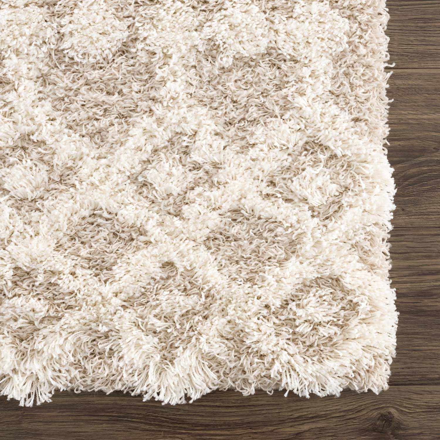 Luxurious Hauteloom Prompton Cream Plush Rug