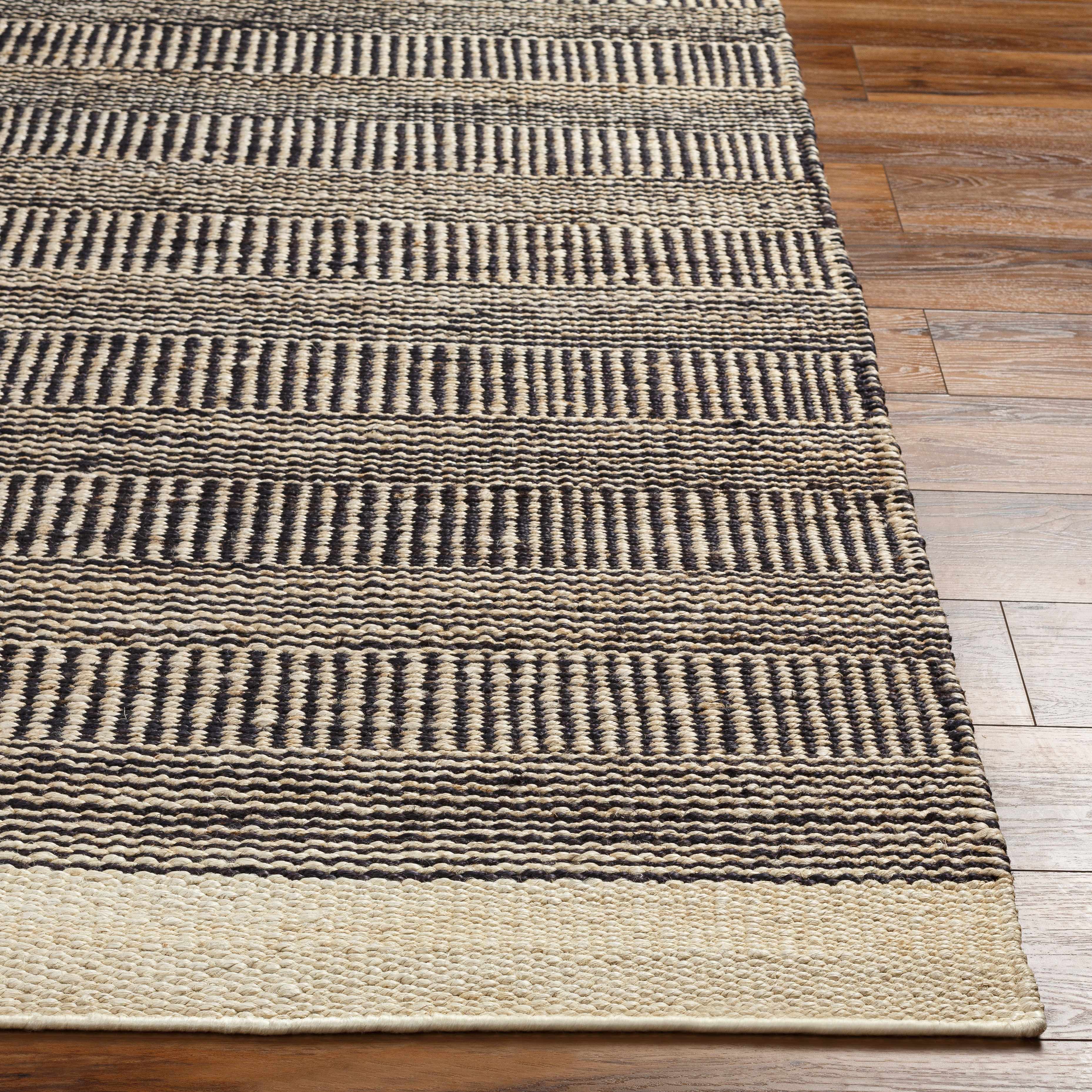 Exquisite Hauteloom Black Elle Jute Rug