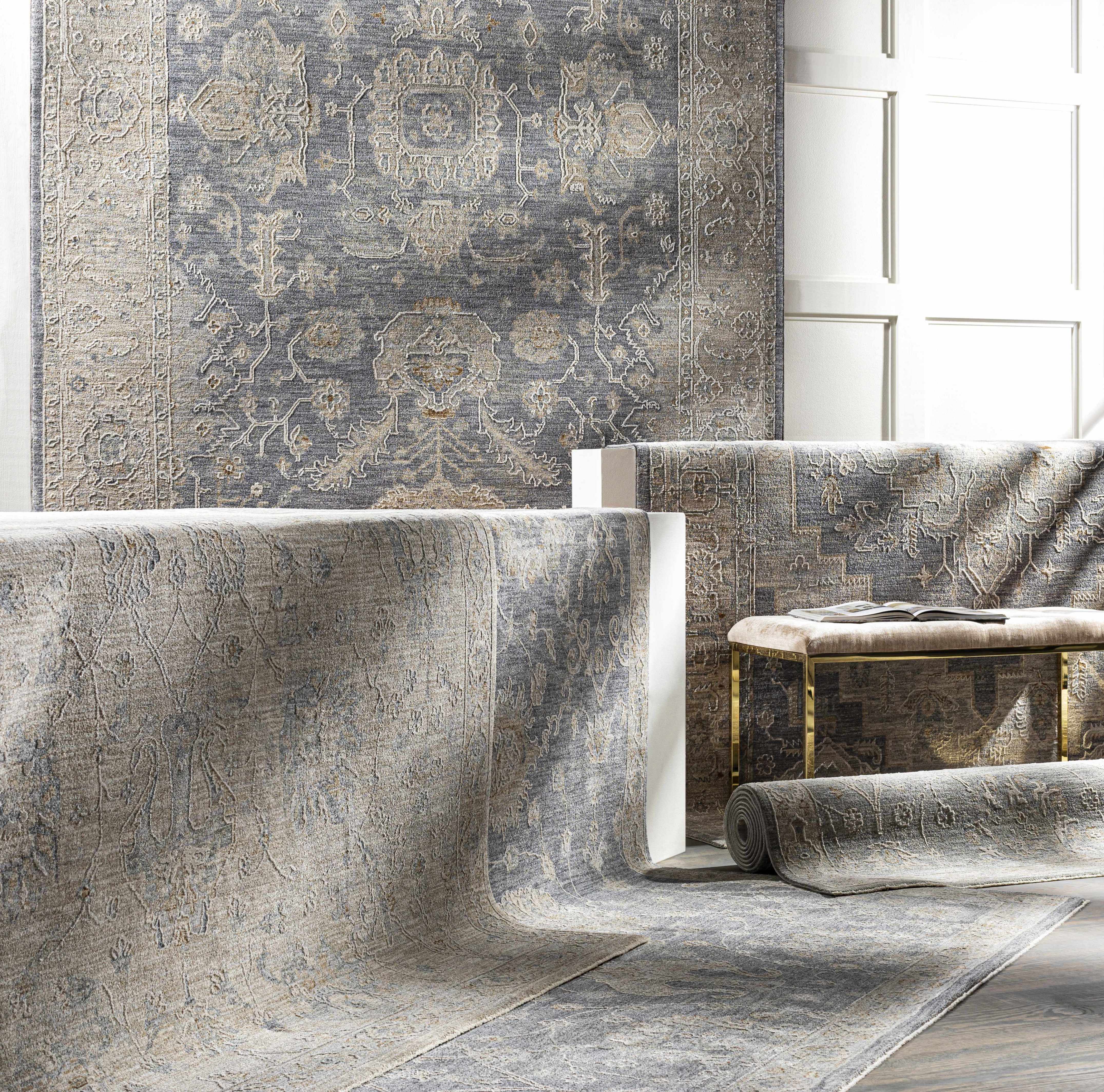 Exquisite Hauteloom Monterey Gray Persian Rug