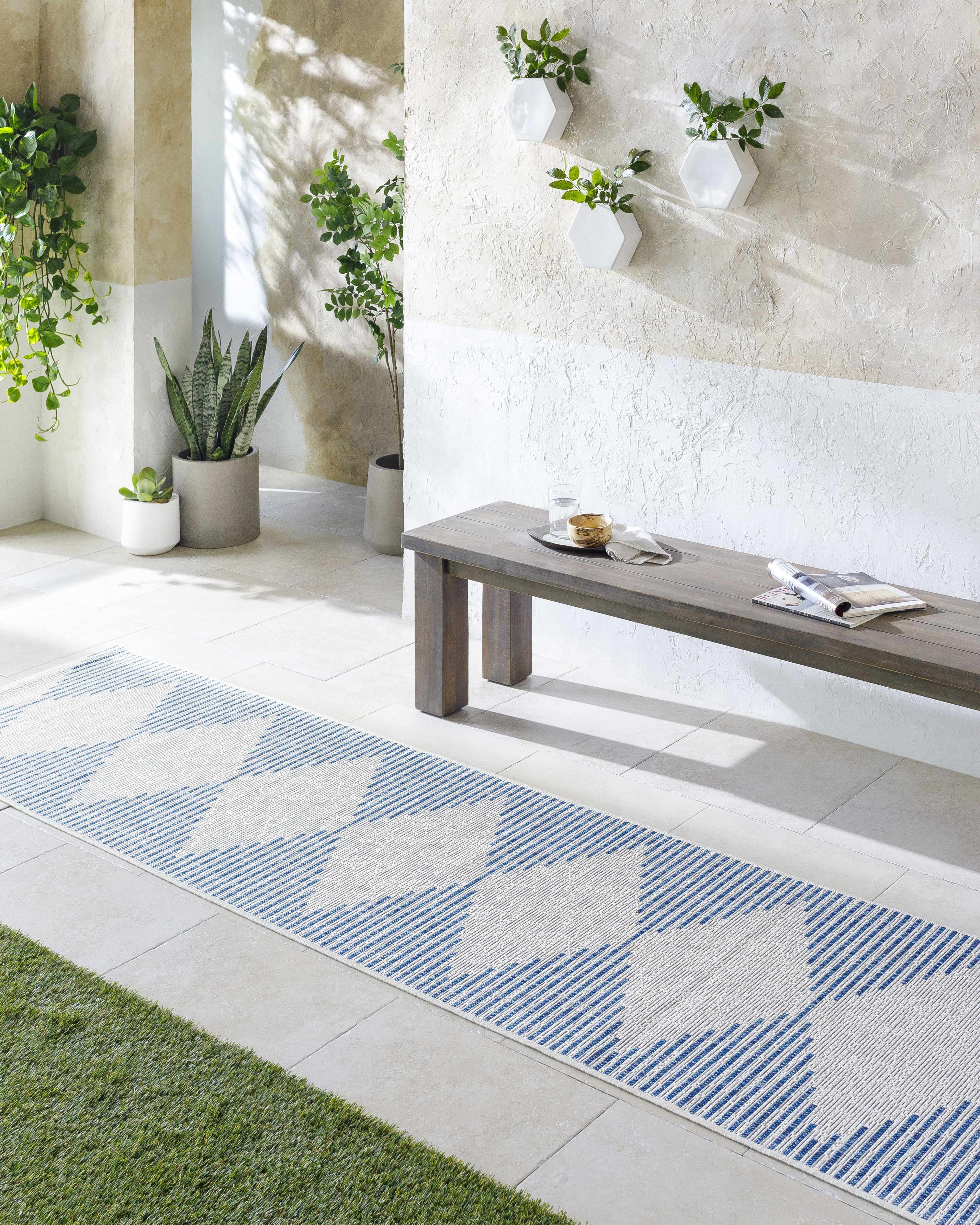 Step into Style with Hauteloom Stephan Blue & Cream Area Rug