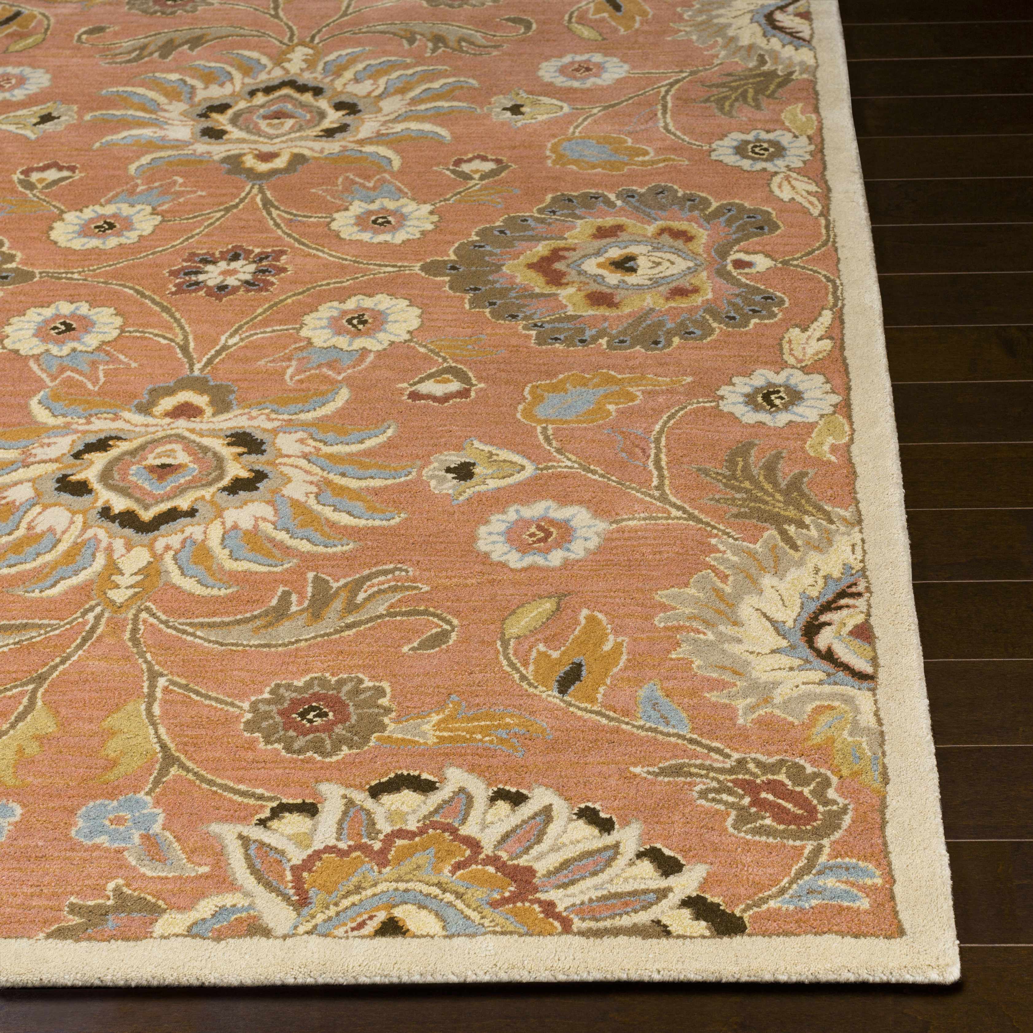 Gorgeous Hauteloom Conesus Wool Area Rug in Burnt Orange