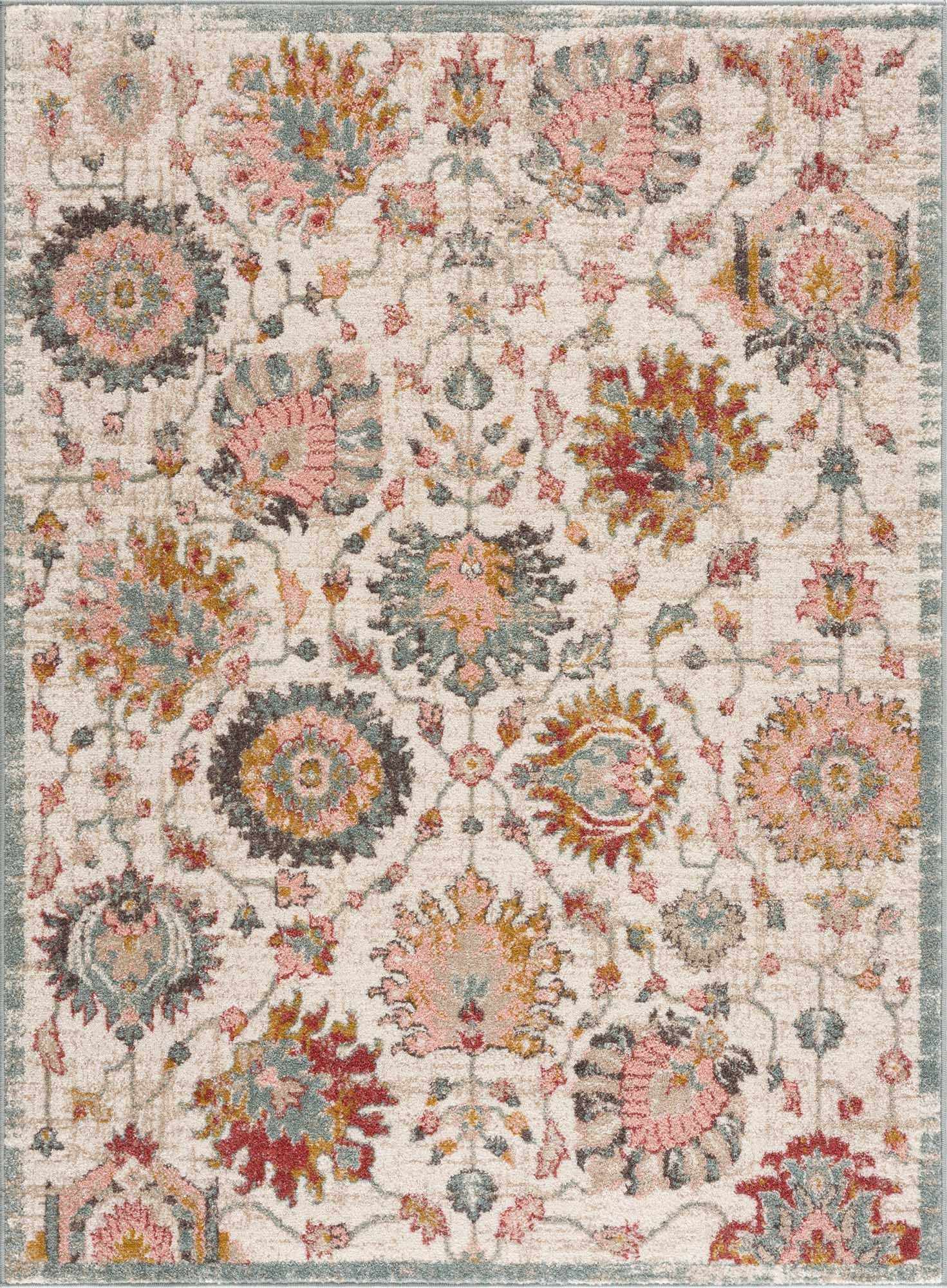 Exquisite Hauteloom Twilight Floral Performance Rug